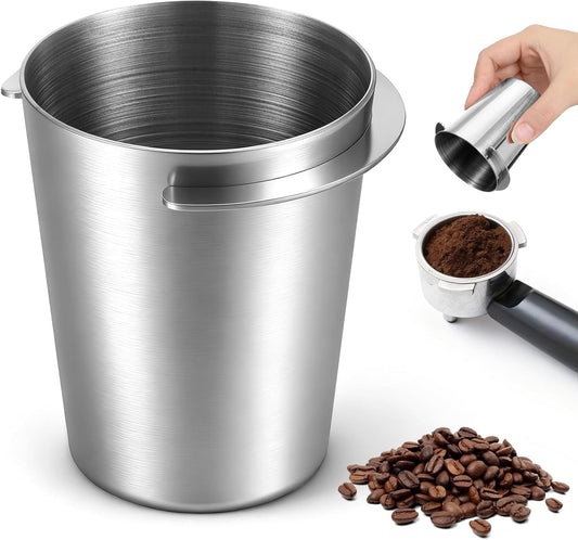 Personalized 58mm Dosing Cup Stainless Steel Espresso Portafilter Gift for Coffee Lovers Custom Engraved