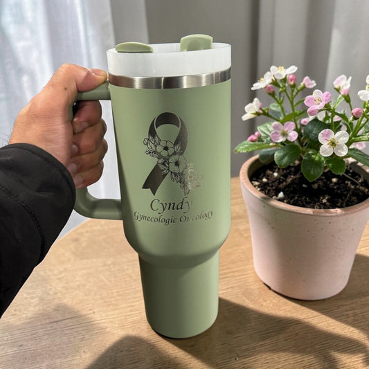 Personalized Nurse 40oz Tumbler Custom Name Engraved Cup | Nurse Doctor Healthcare Worker Gift, Medical Staff Appreciation