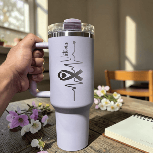 Cancer Day Stanly Tumbler 12 - Us Engravo