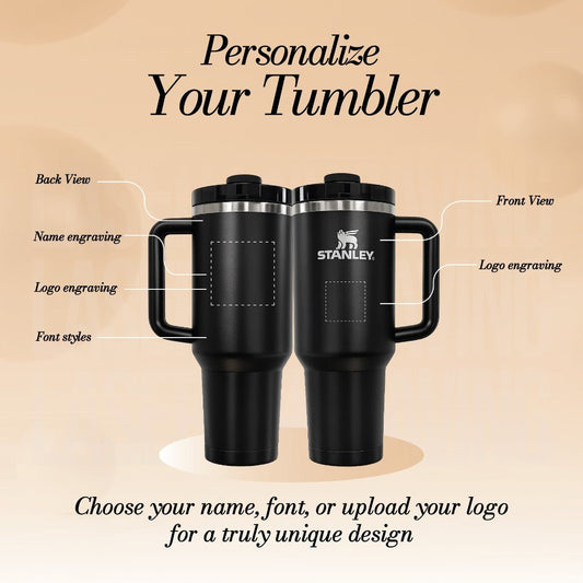 Custom Logo Laser Engraved 40oz Tumbler - Your Brand, Our Precision - Personalized Corporate & Business Gifts - Us Engravo