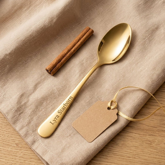 Personalized Demitasse Espresso Spoons Mini Coffee Spoon Gift for Coffee Lovers Custom Engraved Pack of 2 - Us Engravo