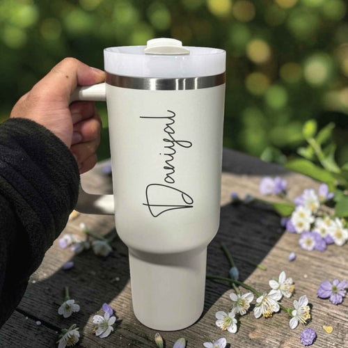 Stanley 40oz | Custom Engraved Signature Tumbler | Personalized Gift - Us Engravo