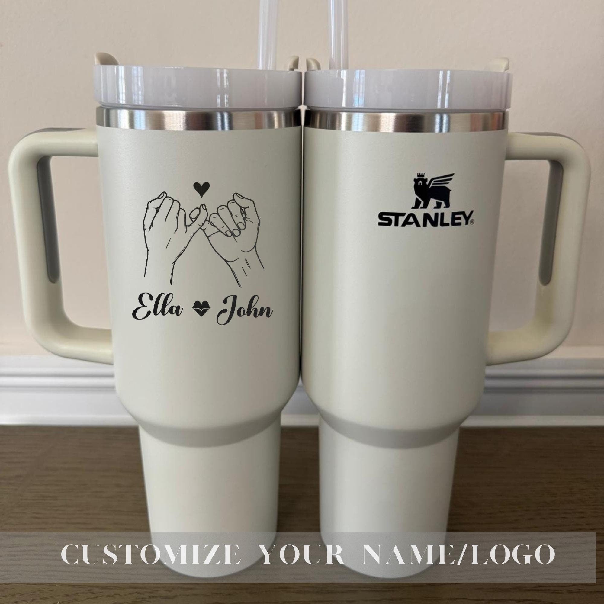 Personalised Stanley 40oz Cup MUG - Personalised Gift for Boyfriend Gift for Girlfriend Valentines Day Gift for Him, Galentine Gifts