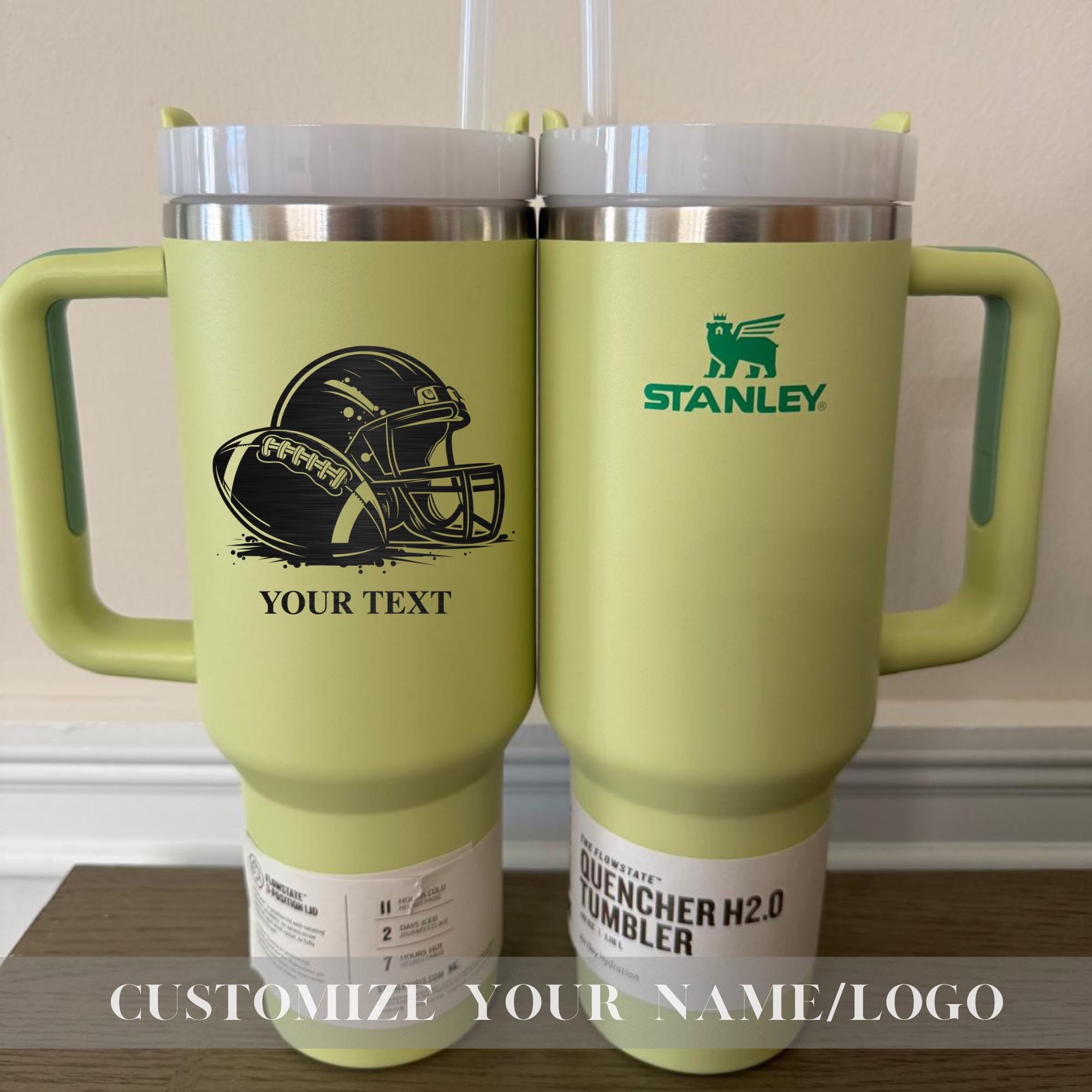 Superbowl 2025 Personalized Stanley 40oz Tumbler cup, Engraved Mug for Football 2025, Game Day Mug With Team name, Sports Gifts For Her Him