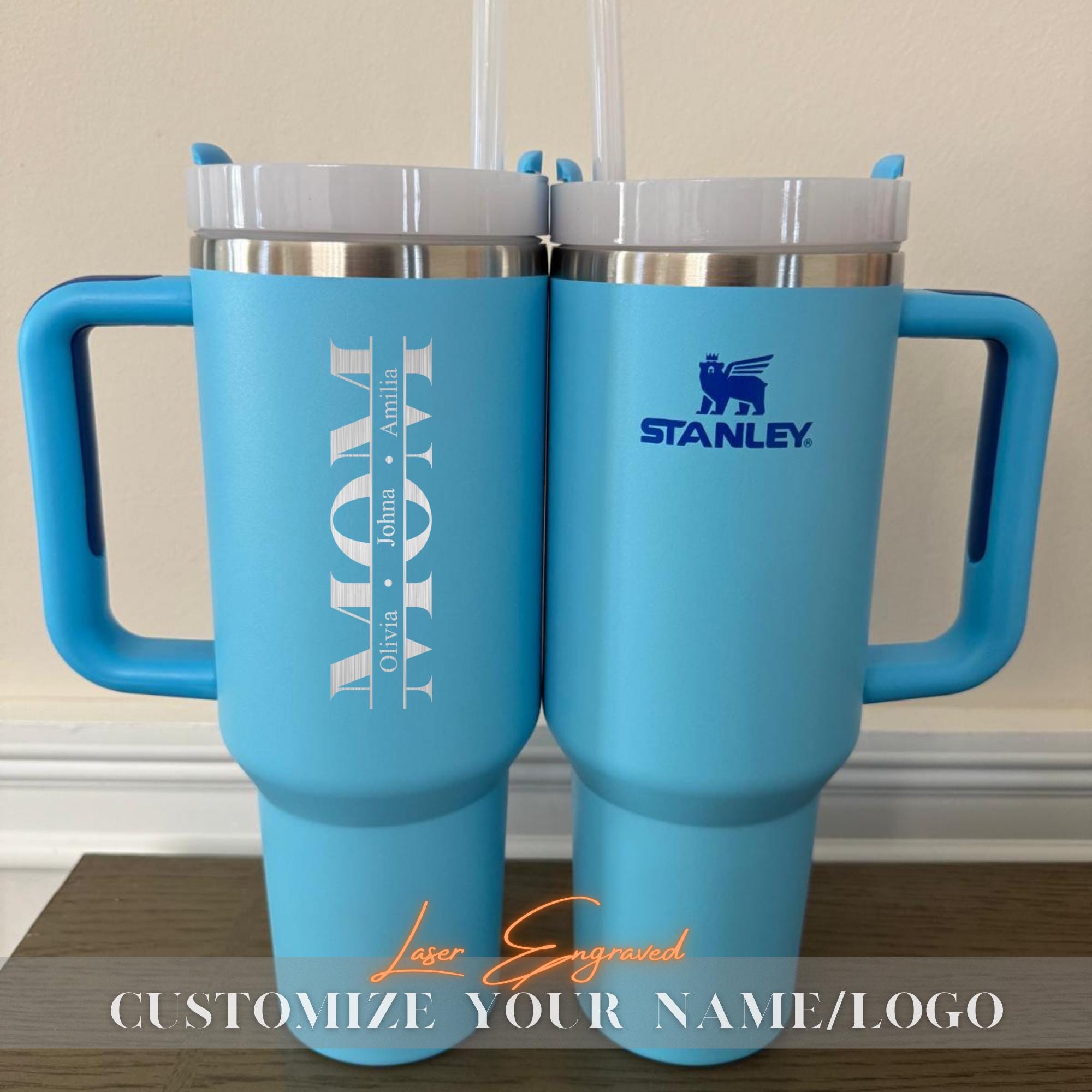 Custom Kids' Names - Personalized 40oz Tumbler, Floral Mom Tumbler, Custom Name Gift, Mother's Day Gift, Gift For Mom Mama Grandma From Kids