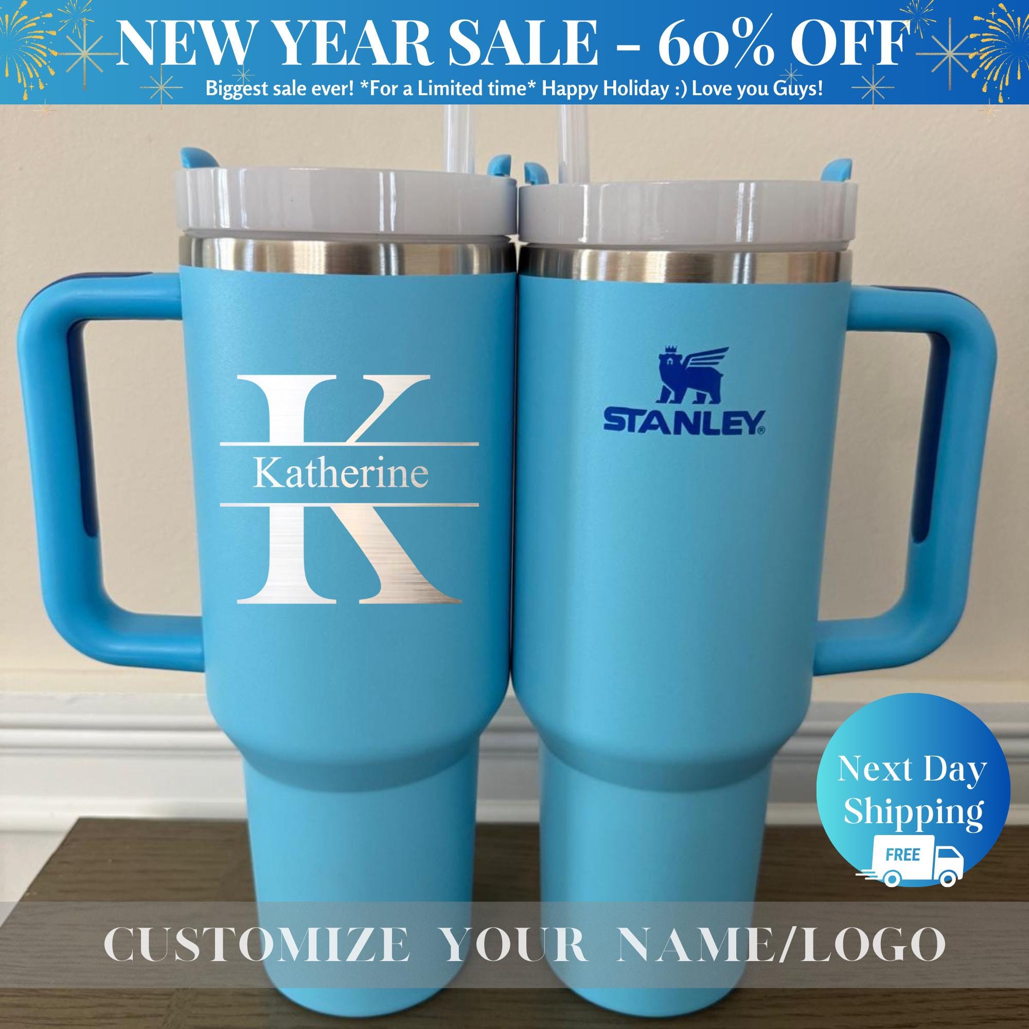 Engrave ANYTHING On Stanley Cup Quencher 40oz, Custom Text Name, Laser Engraved Logo, Personalized Stanley 40oz Tumbler, personalized gifts