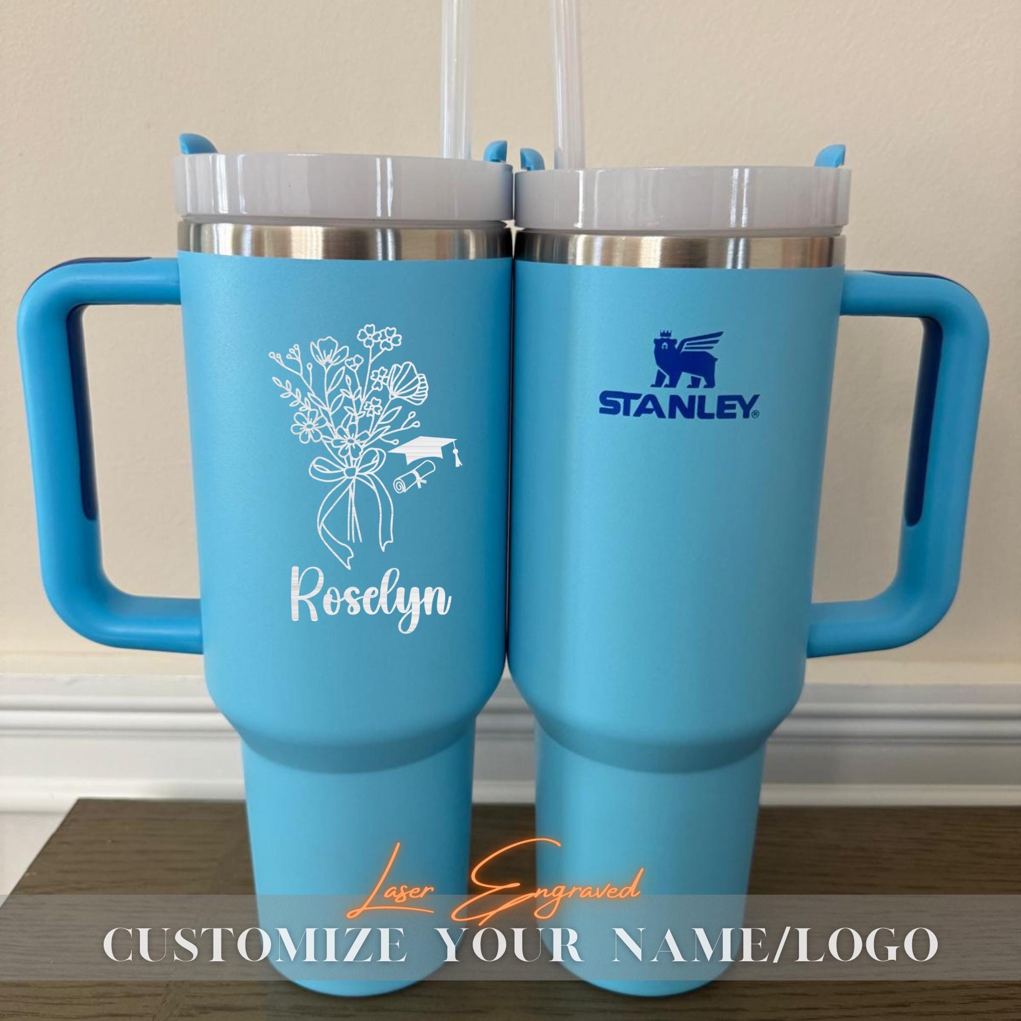 Graduation Gift Her Grad Gift Personalized Stanley 40oz Tumbler Gift for Class Of 2025 College Graduation Gift Present Student Grads