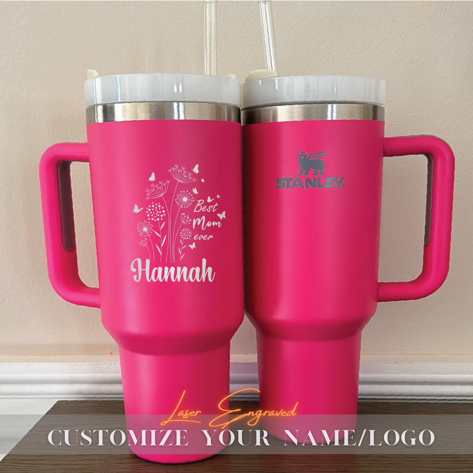 Best Mom Ever Personalized Stanley 40oz Tumbler Cup, Mothers Day Gift 2025