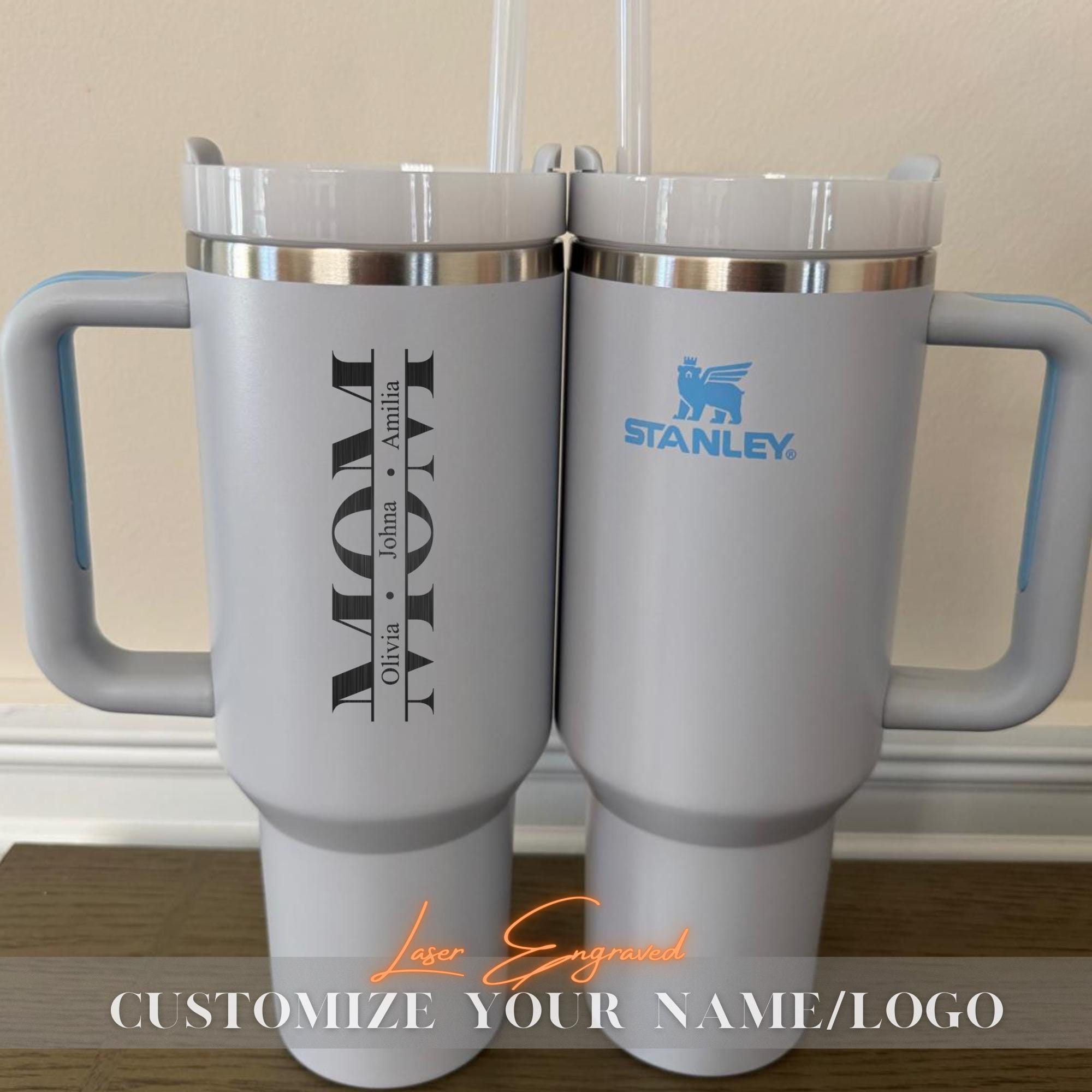 Custom Kids' Names - Personalized 40oz Tumbler, Floral Mom Tumbler, Custom Name Gift, Mother's Day Gift, Gift For Mom Mama Grandma From Kids
