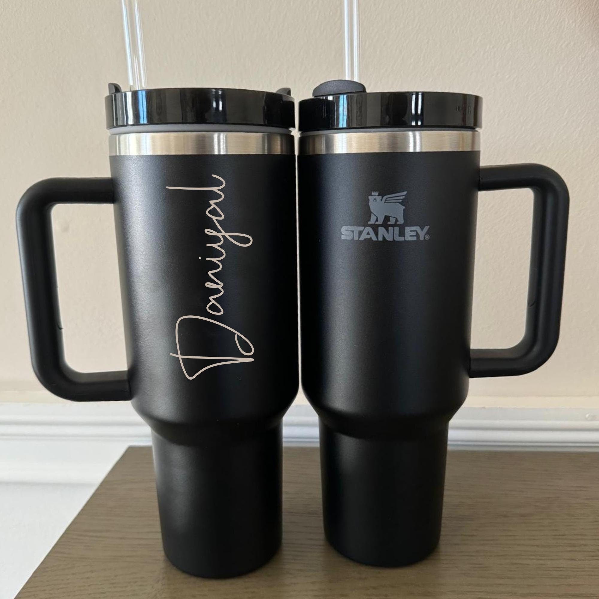 Personalized Stanley 40oz Tumbler, Custom Engraved Tumblers, Bridesmaid Proposal Gift, Gifts for Her, Insulated Travel Mug, Custom Logo