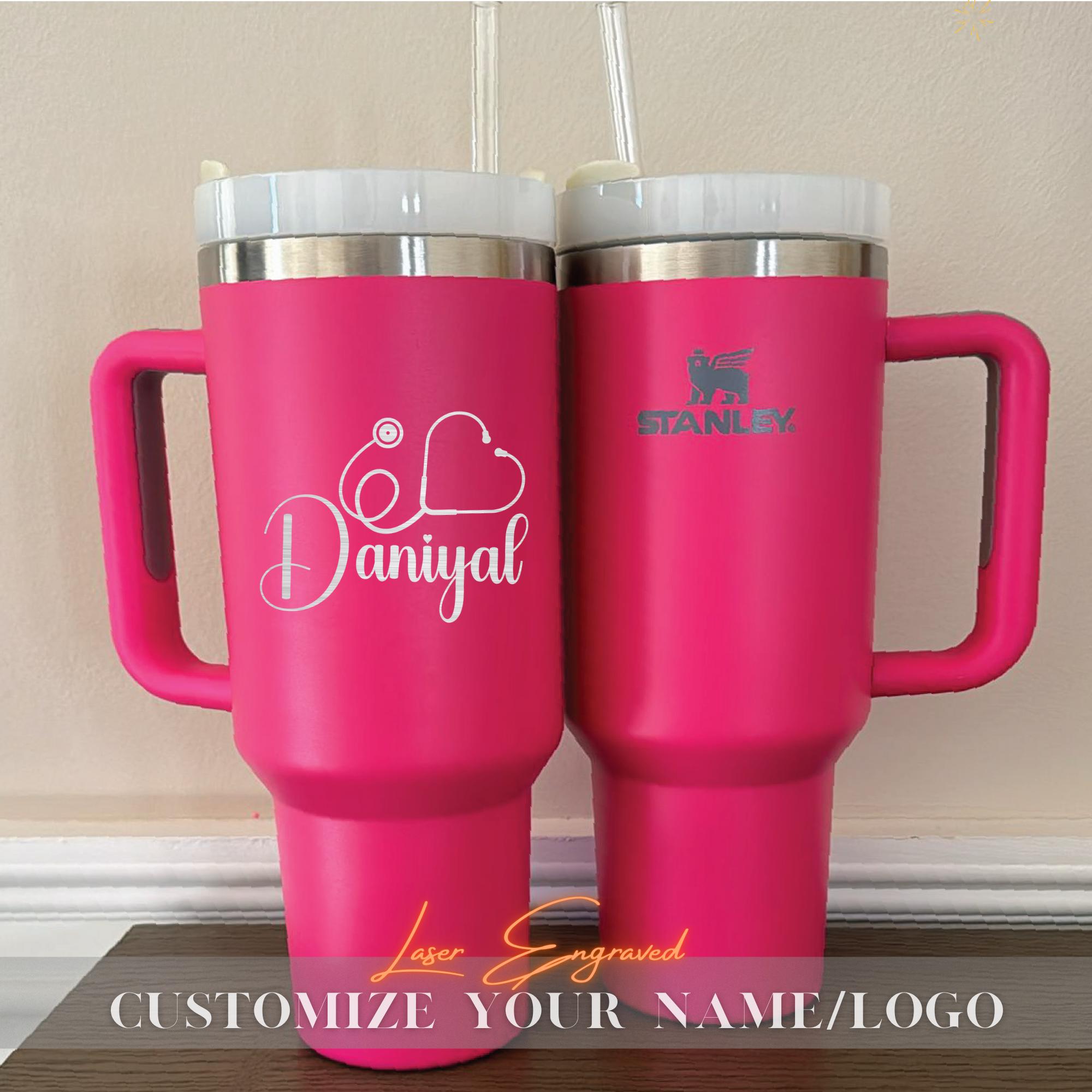 Custom Stanley 40oz Tumbler for Nurses - Personalized Engraved Stainless Steel Cup - Unique Gift for RN, Healthcare Worker, Medical Staff