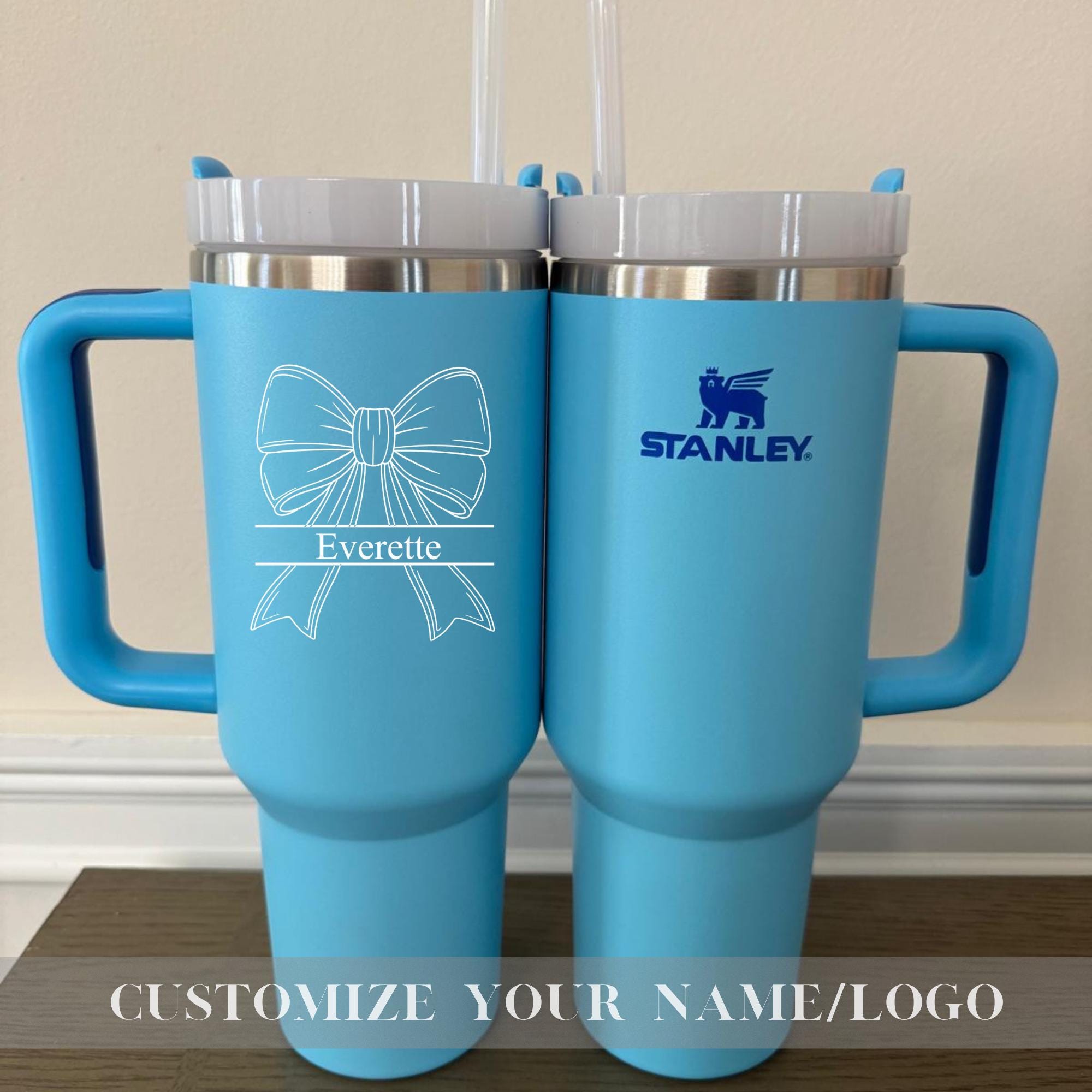 Valentine's Day Custom Stanley 40oz Cup, Insulated Travel & Hiking Mug, Custom 40oz Tumbler,Engraved 40oz Tumbler,Laser Engraved Stanley Cup