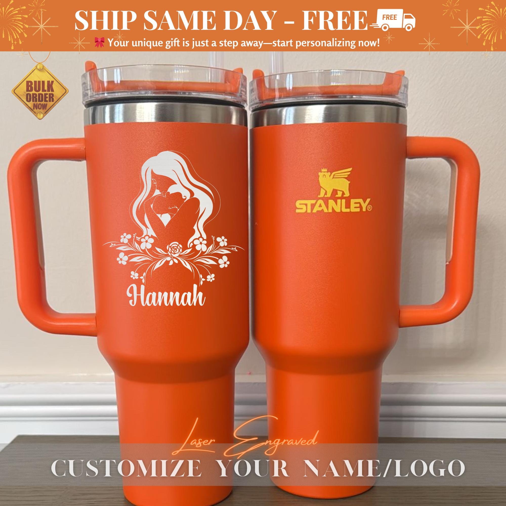 Mom Tumbler 40oz Personalize Mama Gift For Mother's Day Tumbler Custom Cup Personalized For Mom 40oz Tumbler Personalized Gift For Mom