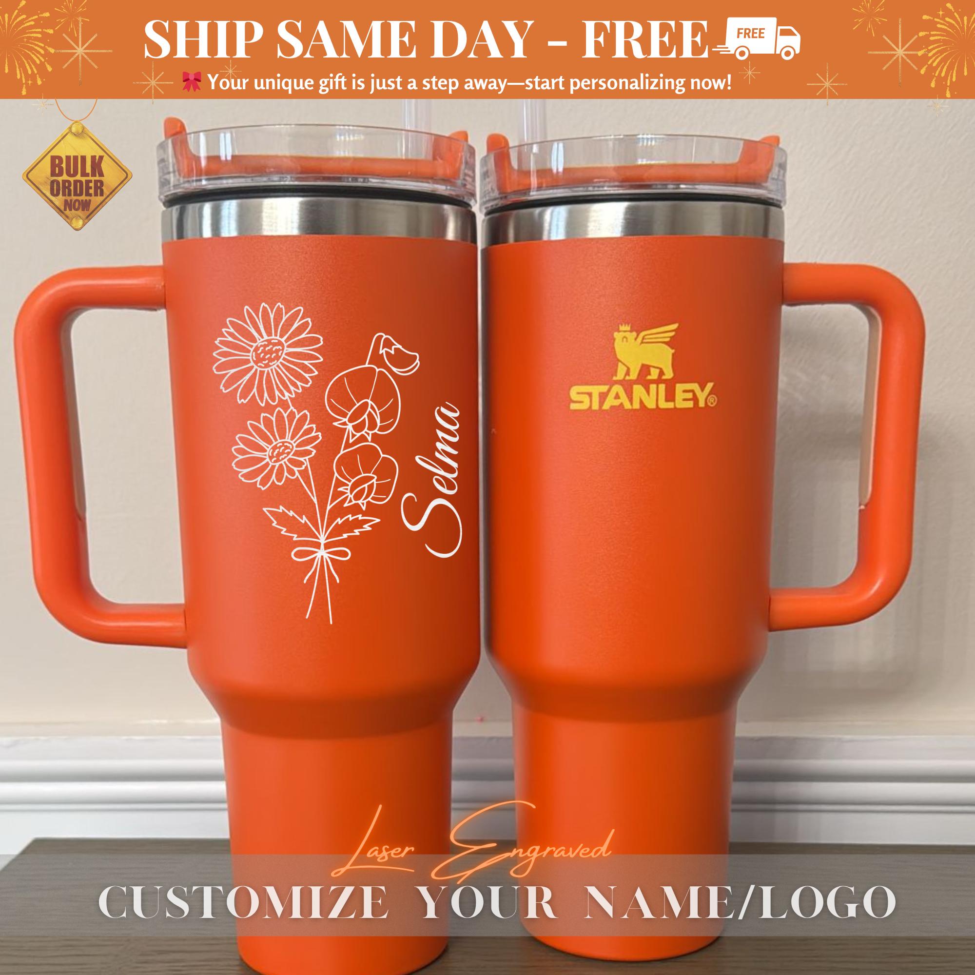 Custom Name Stanley 40oz Tumbler, Bachelorette Party, Custom Bottle, Water Bottle, Personalized Bottle, Personalized Gift, Bridesmaid GIft