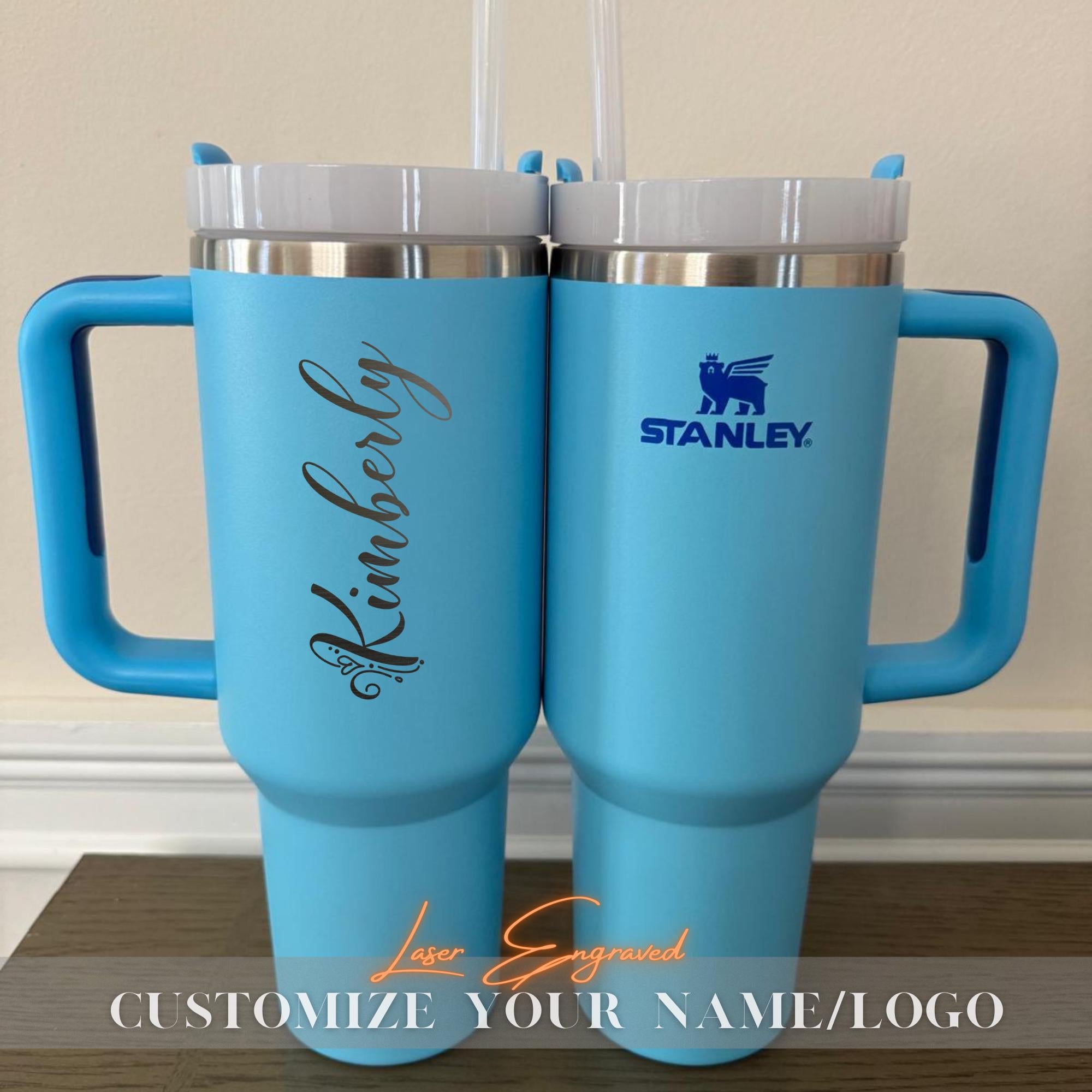 Personalized Stanley 40oz Tumbler With Name, Laser Engraved Mom Stanley Cup, Mothers Day, Gifts for Her, Bridesmaid Proposal, Party Favor