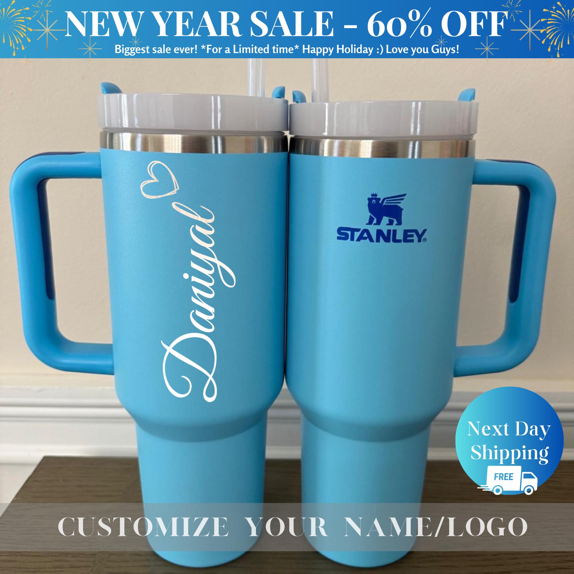 Valentine's Day Custom Stanley 40oz Cup, Insulated Travel & Hiking Mug, Custom 40oz Tumbler,Engraved 40oz Tumbler,Laser Engraved Stanley Cup