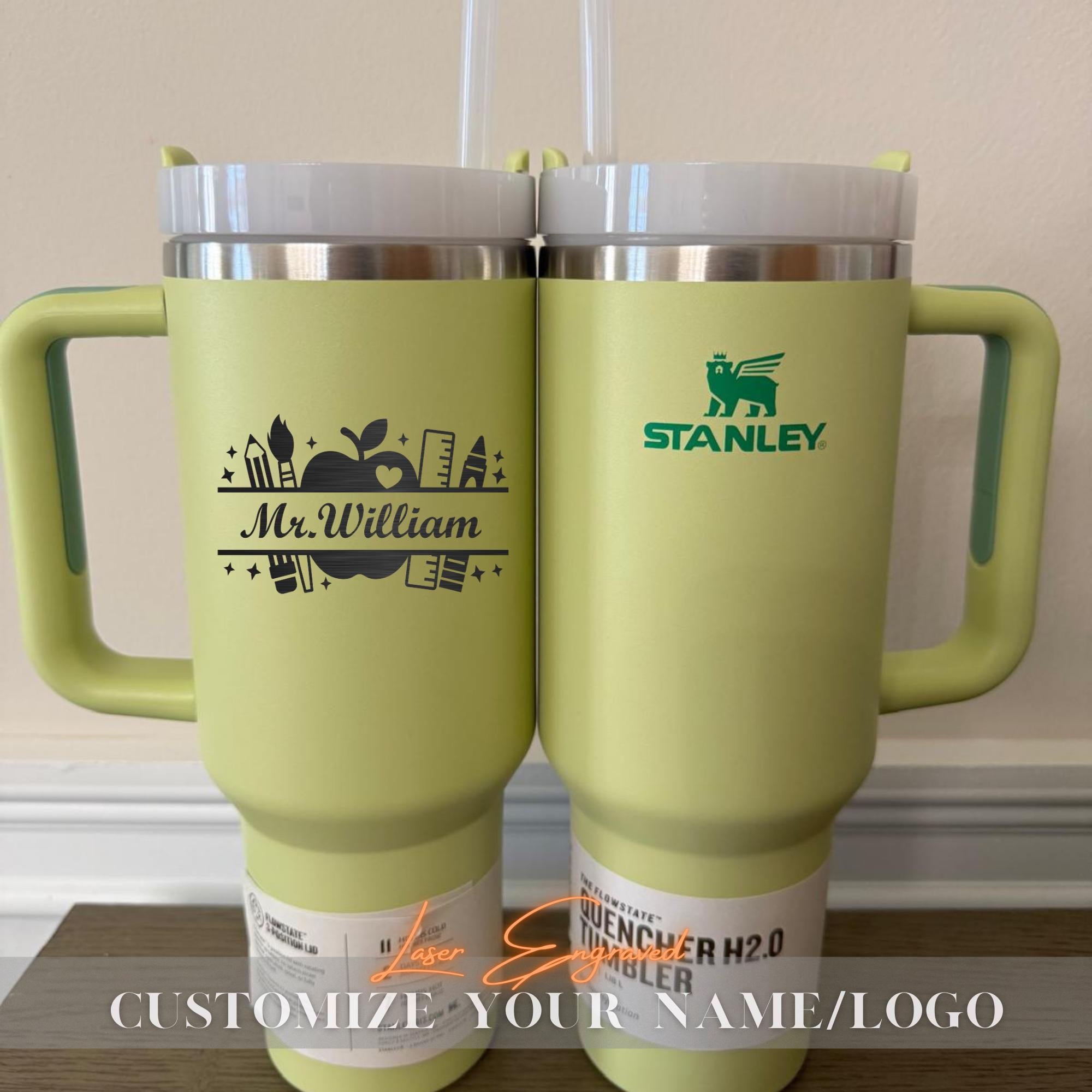 Personalized Stanley 40oz Cup Teacher Appreciation Gift Bulk, Custom Engraved Teacher 40oz Tumbler, Teacher Gift, Thank You Gift for Teacher