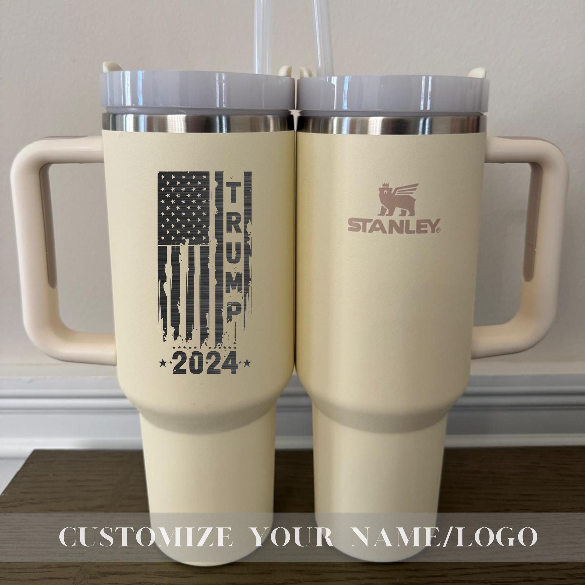 Trump Vance Stanley Cup 40 Oz Quencher for President Trump 45 - 47 - Trump Gifts for Him and Her Take America Back 40oz Stanley Tumbler