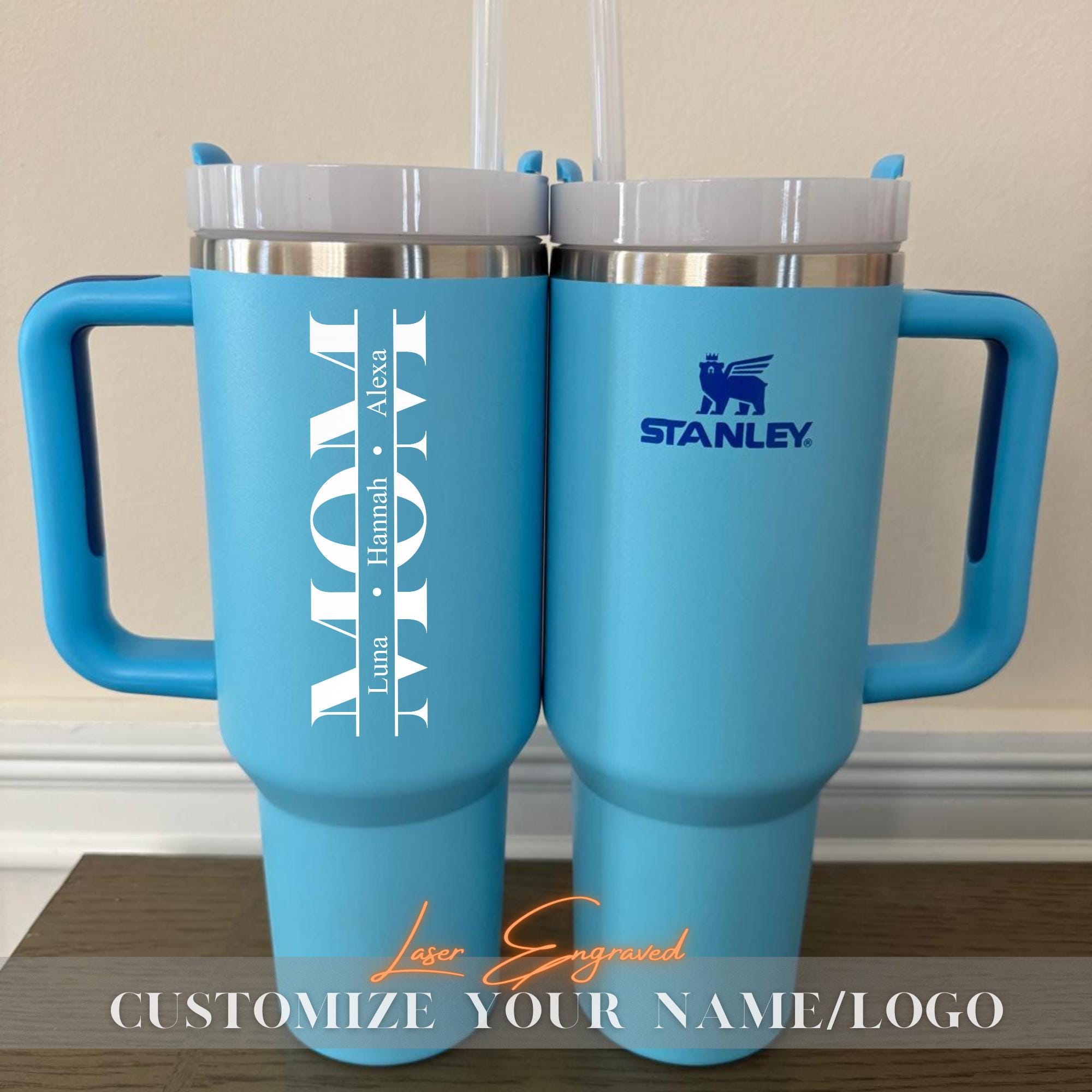 Custom Kids' Names - Personalized 40oz Tumbler, Floral Mom Tumbler, Custom Name Gift, Mother's Day Gift, Gift For Mom Mama Grandma From Kids