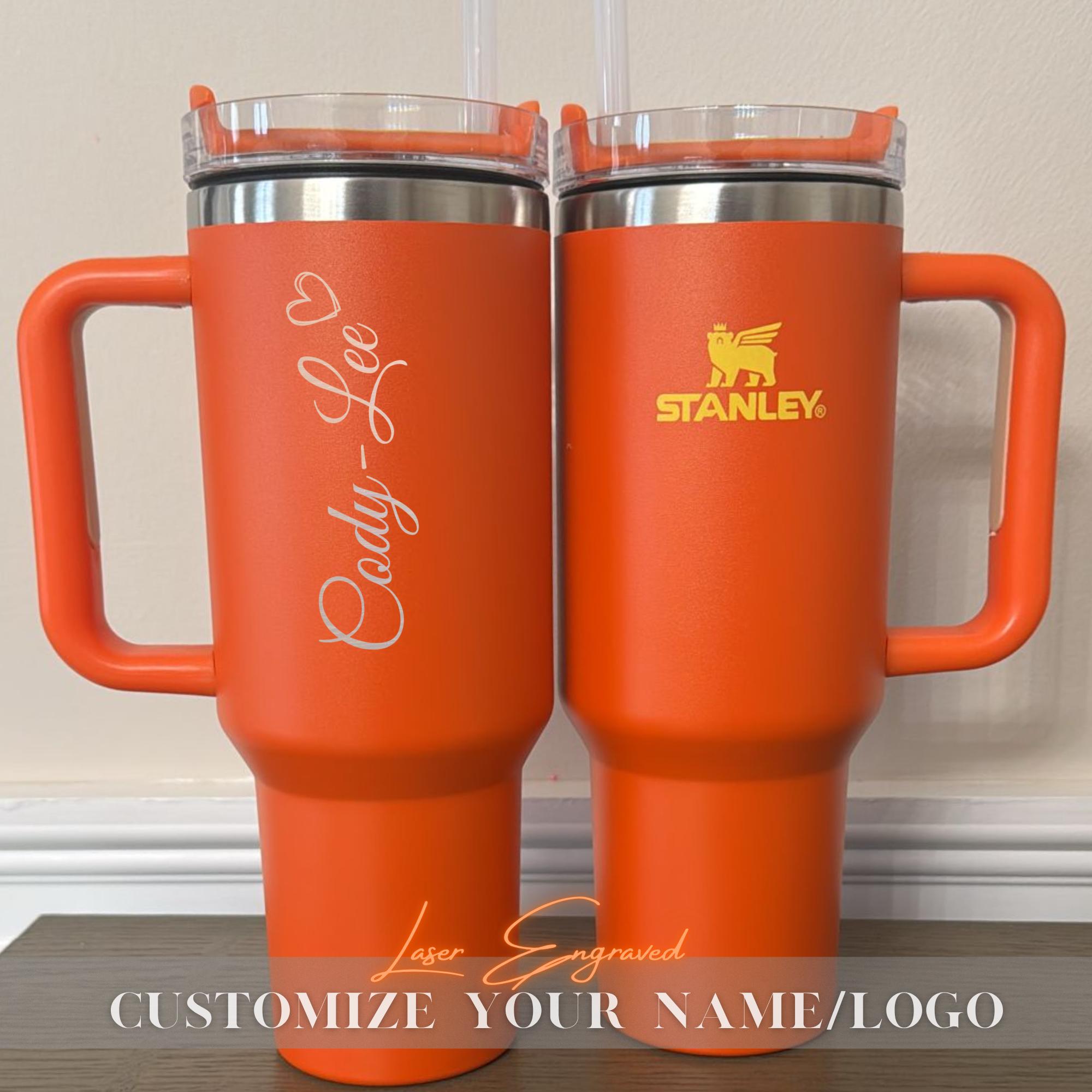 Personalized Stanley 40oz Tumbler Cup - Insulated Travel Mug - Custom 40oz Tumblers, Engraved 40oz Tumbler, Birthday Gift for Her/him