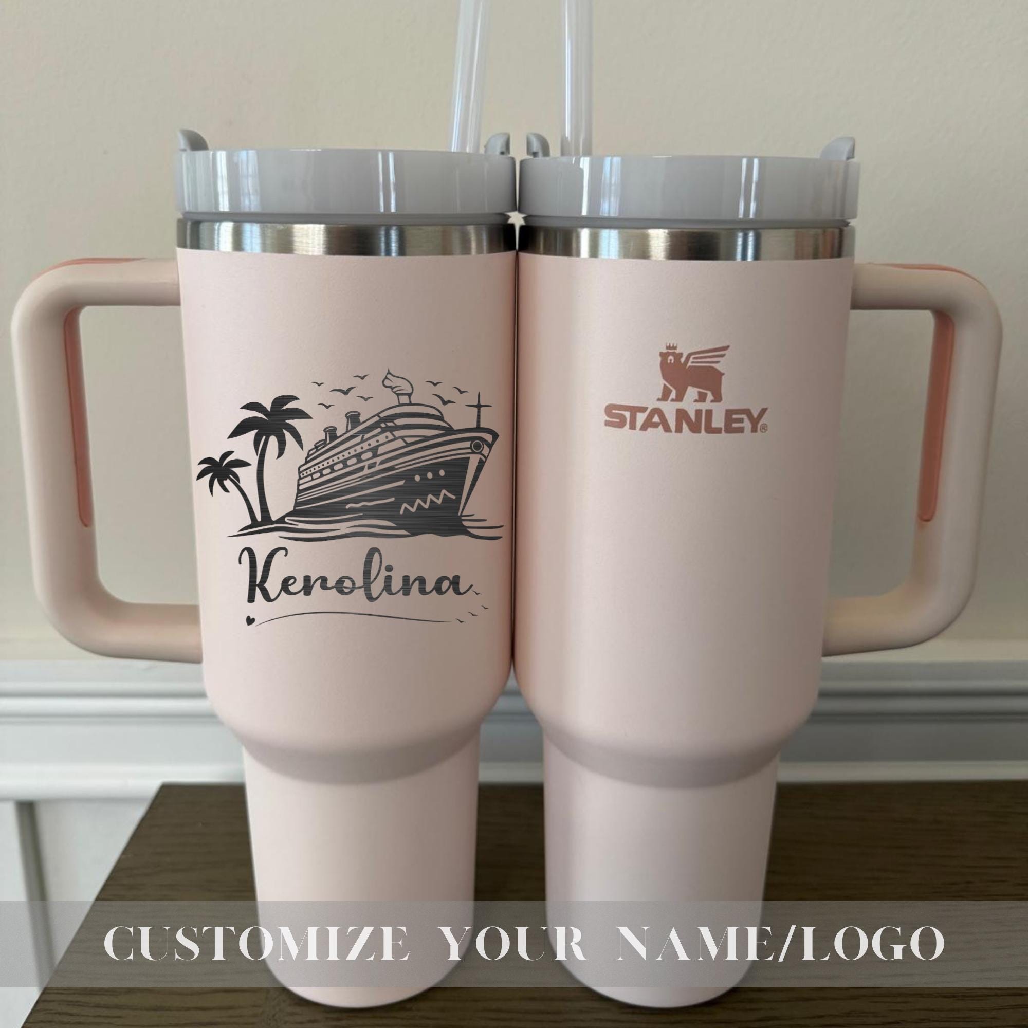 Personalized Stanley 40oz Tumbler - Cruise ship party gifts - Insulated Travel Mug - Engraved 40oz Stanley Cup - Laser Engraved Stanley Gift