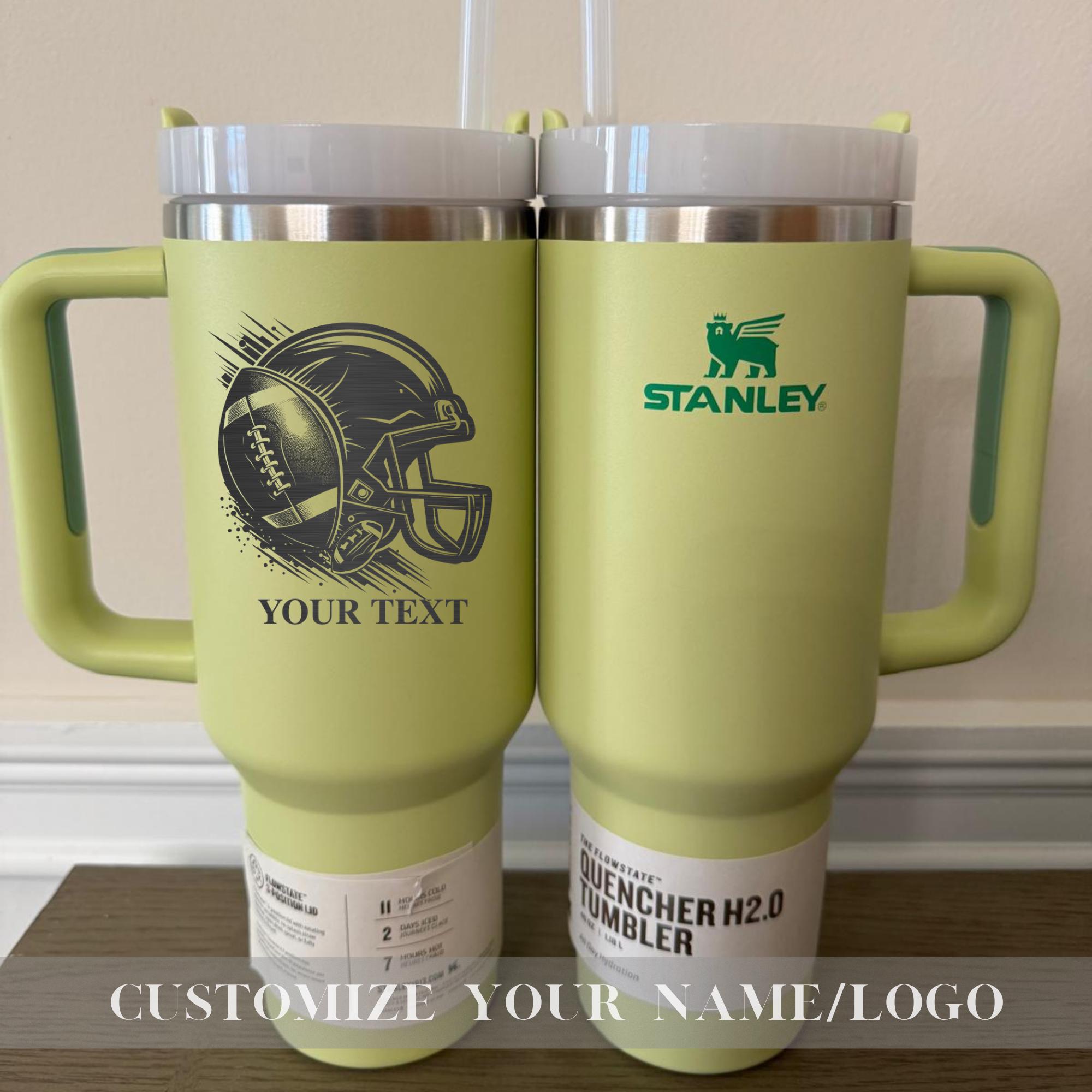 Personalized Stanley 40oz Tumbler for 2025 Super Bowl, Engraved Football Team Name & Helmet, Sports Gift, Football Gifts, Football Fan Gift