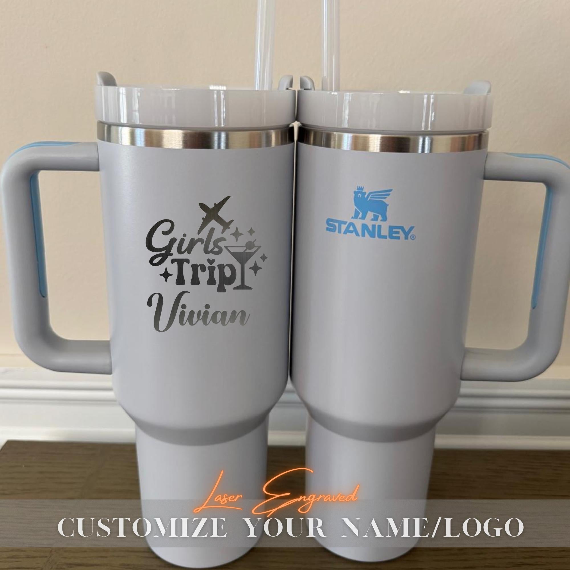 2025 Personalized Stanley 40oz Tumbler Engraved, Girls Trip Gift, Bachelorette Party Favors, Summer Beach Travel Cup, Bulk Bridesmaid Gift