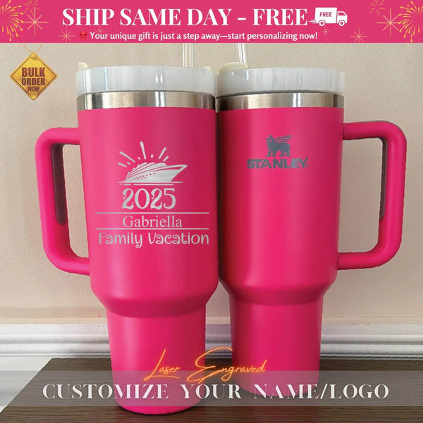 Corporate Gift, Custom Logo Tumbler, Insulated Tumblers, Closing Gift, Promotional Items, Custom Stanley Tumbler, Laser Engraved, Travel Mug (Copy)