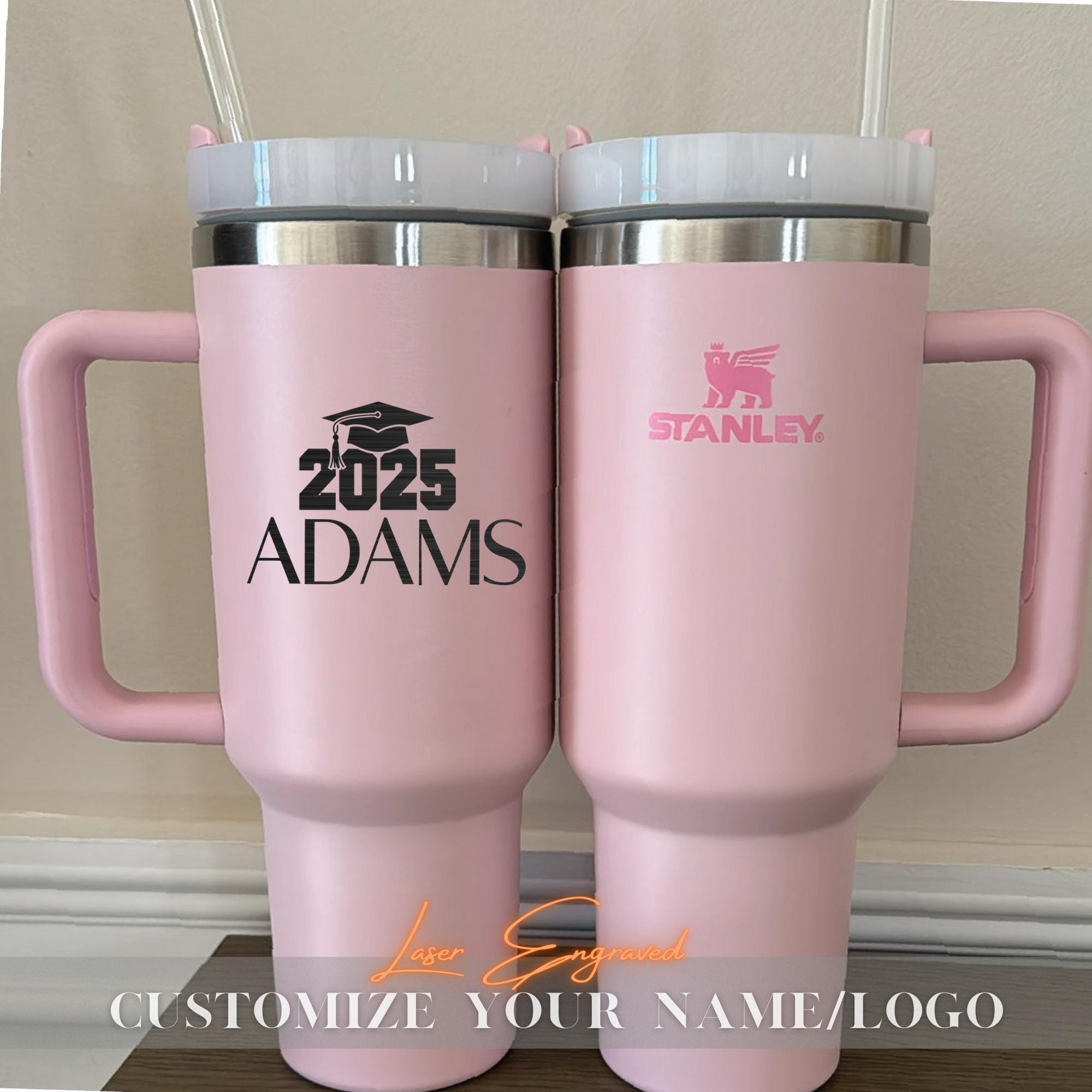 40oz Senior Party Keepsake Gift - Class of 2025 Engraved Name