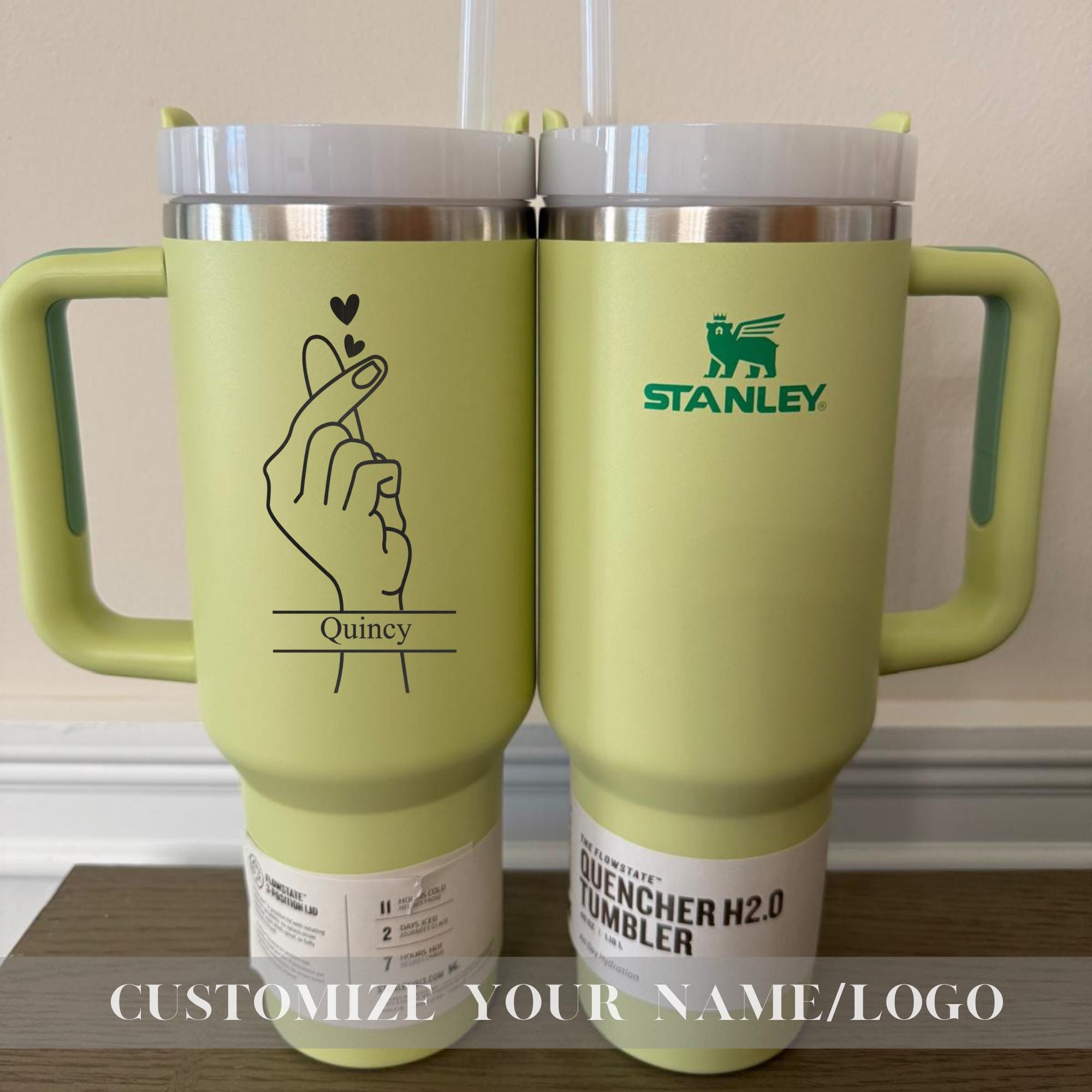 Personalized Stanley 40oz Cup - Valentine's Day, Wedding, Love & Anniversary Gift, Engraved Stanley Cup, Unique Love Gift Idea for Him Her