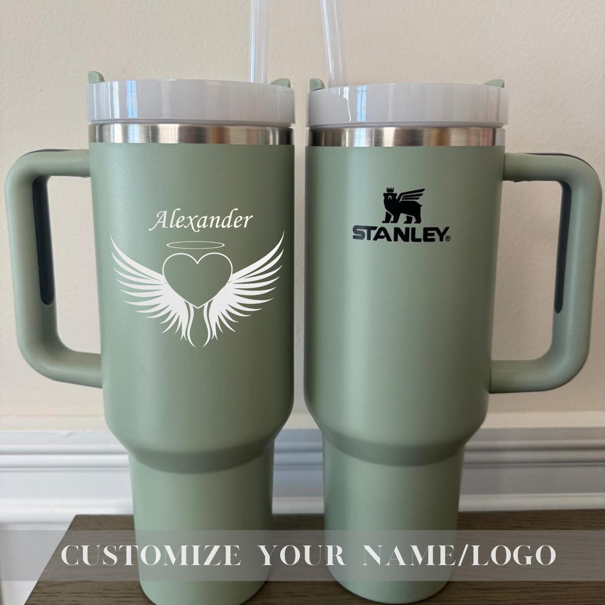 Customizable Valentine day Stanley 40oz Cup, Wedding & Anniversary Gifts, Stanley Tumbler, Travel Mug,Classic Stanley Tumbler,Coffee Tumbler