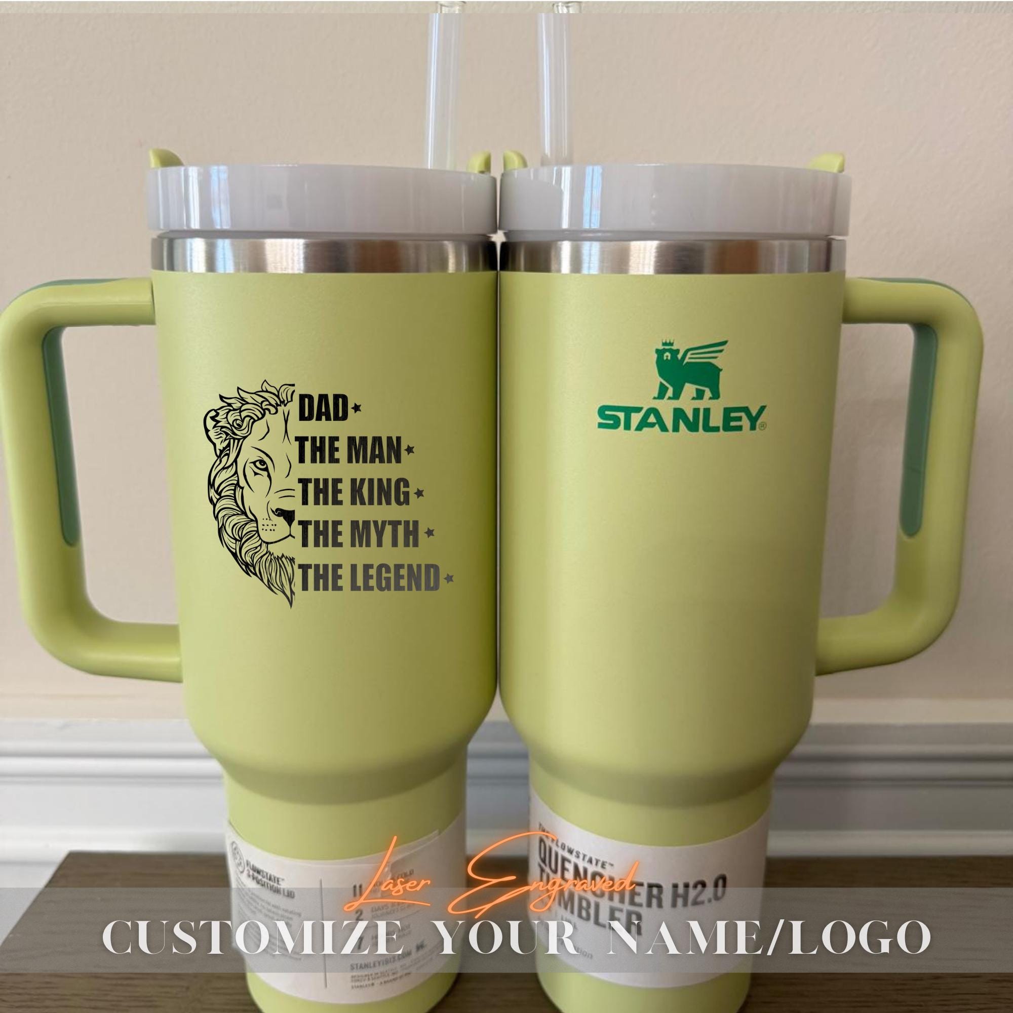 Personalized Stanley Tumbler, Custom Stanley Tumbler, Laser Engraved Stanley, Personalized Stanley, Insulated Tumbler, Travel & Hiking Mug