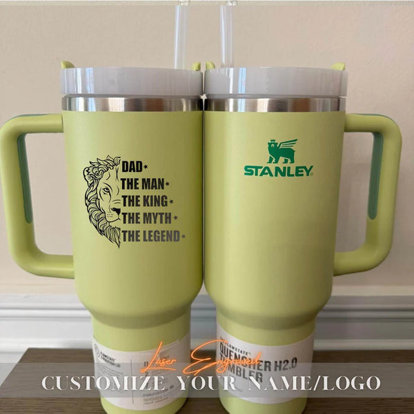 Personalized Stanley Tumbler, Custom Stanley Tumbler, Laser Engraved Stanley, Personalized Stanley, Insulated Tumbler, Travel & Hiking Mug