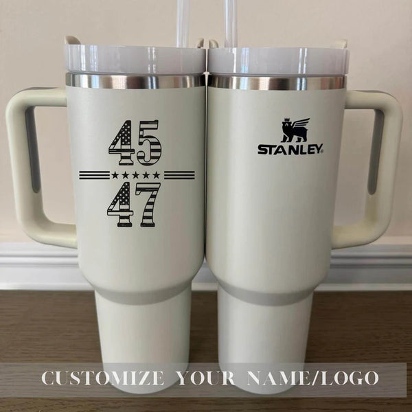 President Trump 45 - 47 Stanley 40oz Tumbler - Custom Stanley 40oz mug for Trump - Laser Engraved Stanley 40oz cup - Trump anniversary Gifts