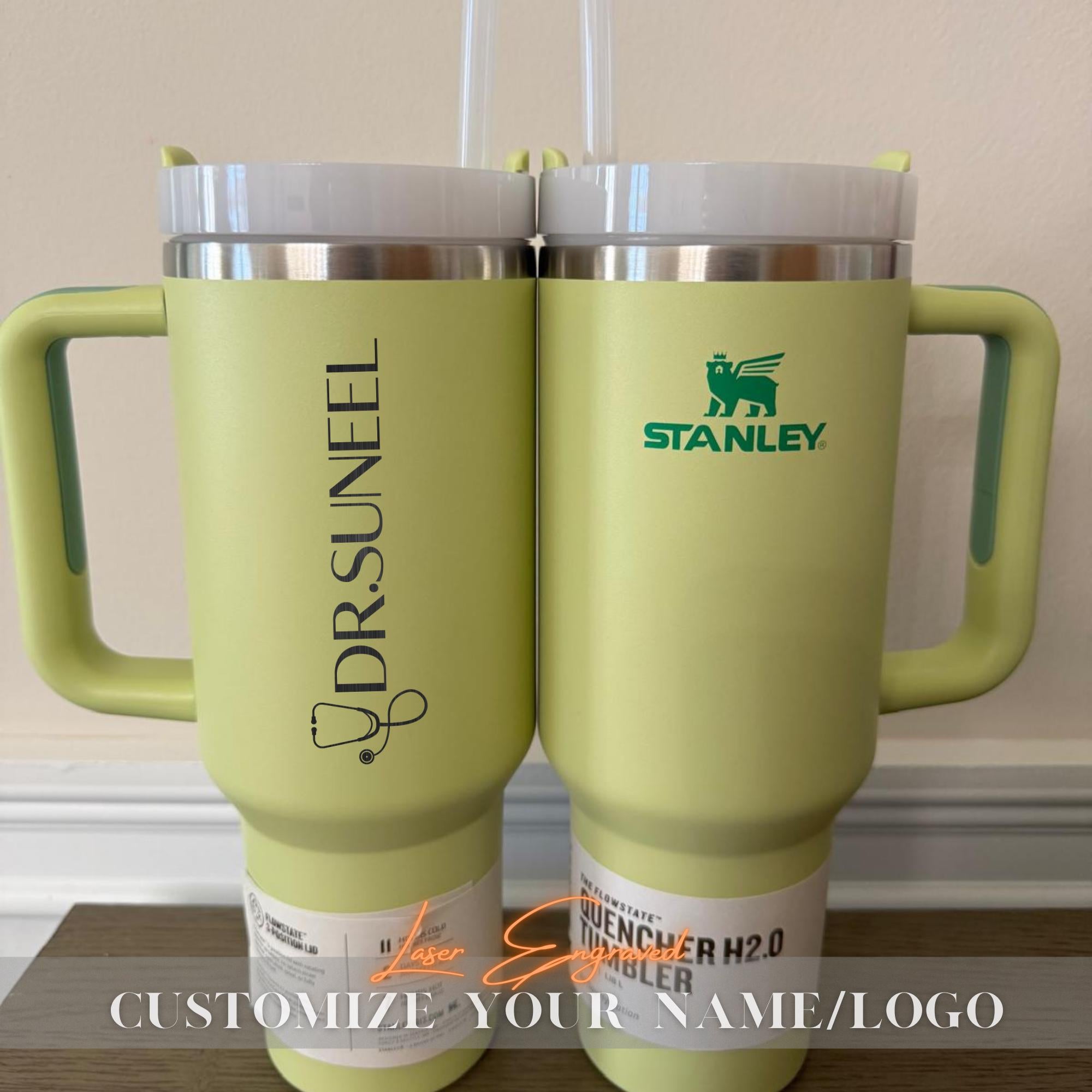 Personalized Stanley 40oz Tumbler for Nurses - Custom Name Engraved Insulated 40oz Cup - Gift for Nurse Appreciation, RN, Healthcare Worker
