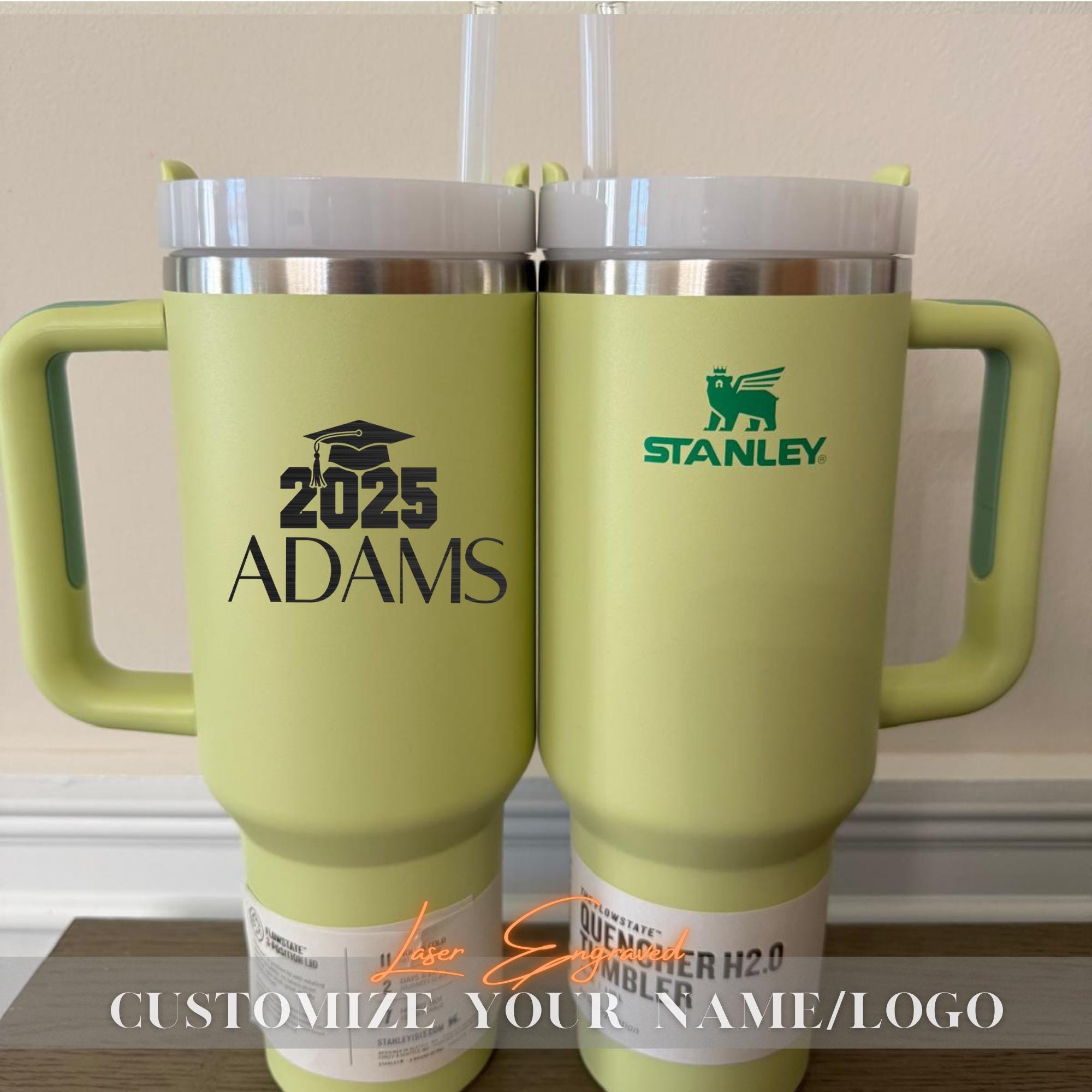40oz Senior Party Keepsake Gift - Class of 2025 Engraved Name