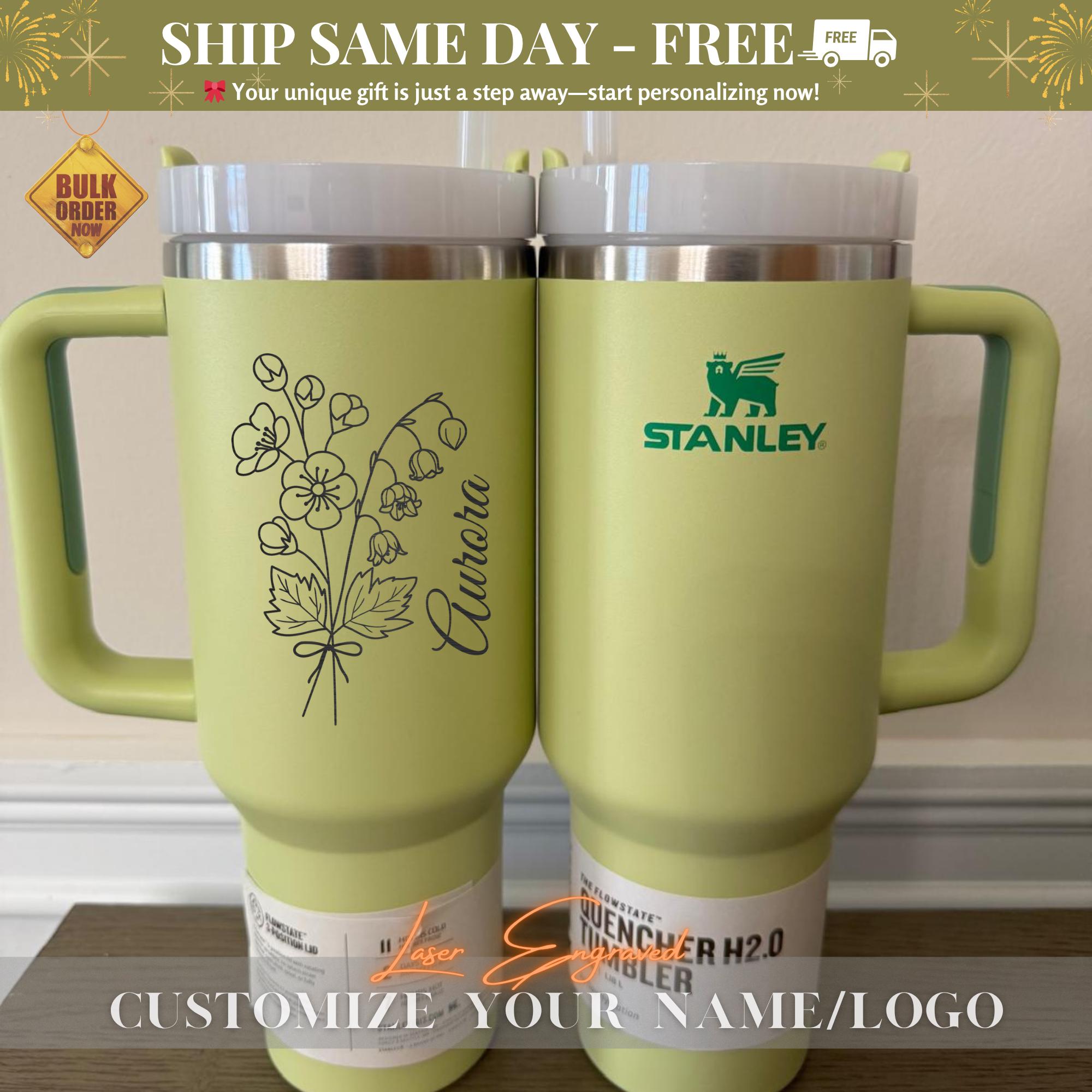 Personalized Stanley 40oz Tumbler For Birthday, Drink Bottle, Bridesmaids Gifts, Gift for Him, Insulated Bottle,Bachelorette Party Groomsman