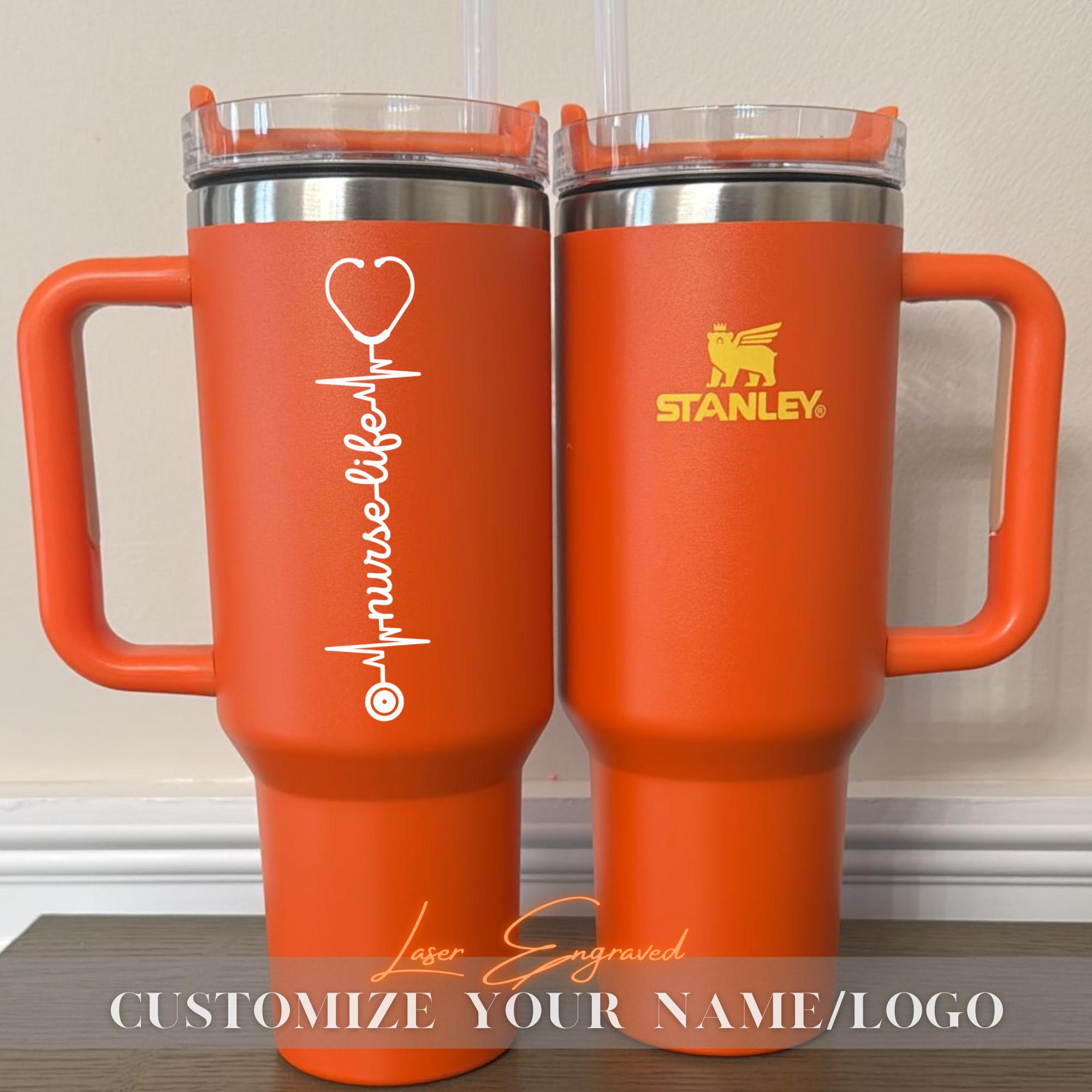 Personalized Stanley 40oz Tumbler for Nurses - Custom Nurse Life Tumbler - Gift for Nurses - Insulated Travel mug - Nurse Appreciation Gifts