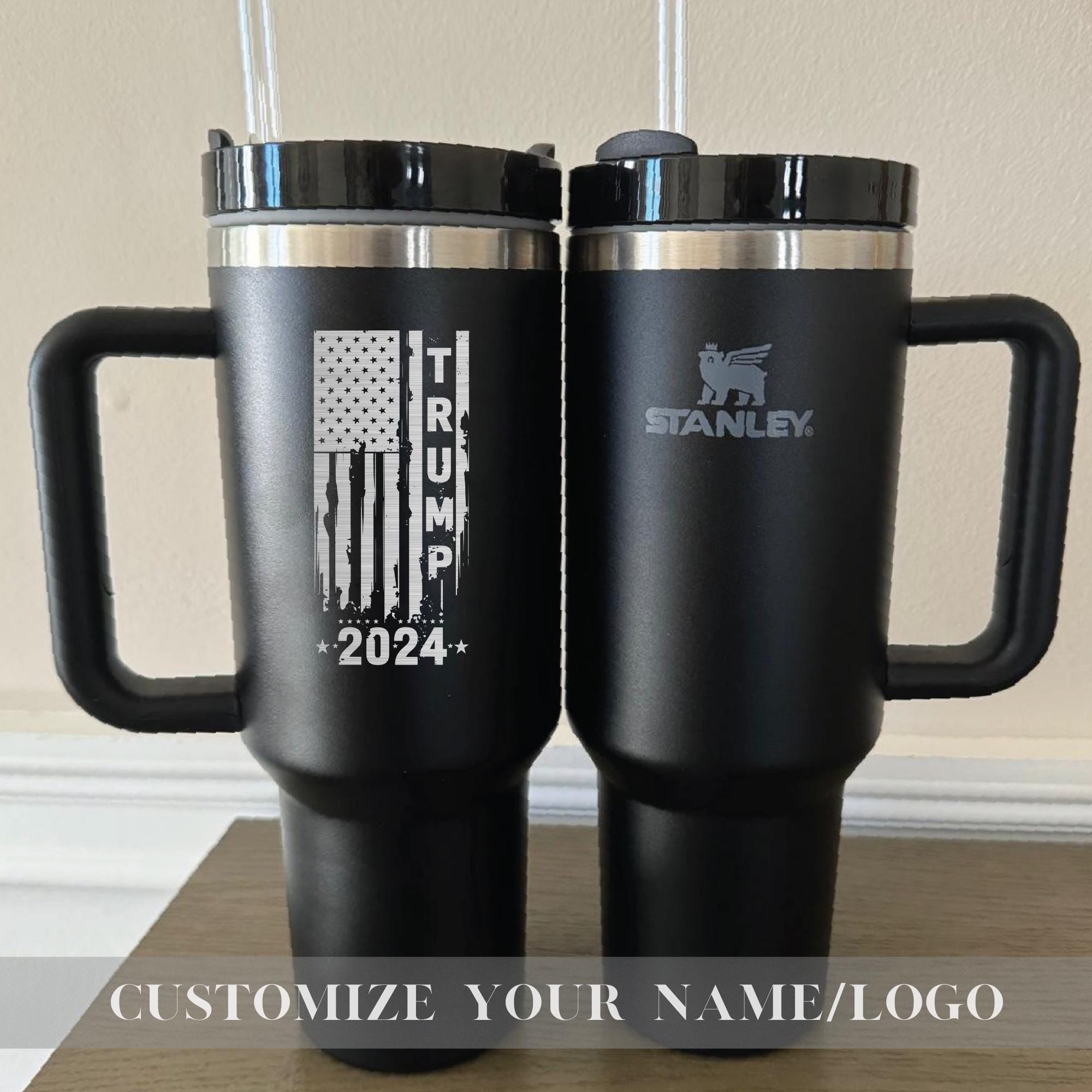 Trump Vance Stanley Cup 40 Oz Quencher for President Trump 45 - 47 - Trump Gifts for Him and Her Take America Back 40oz Stanley Tumbler
