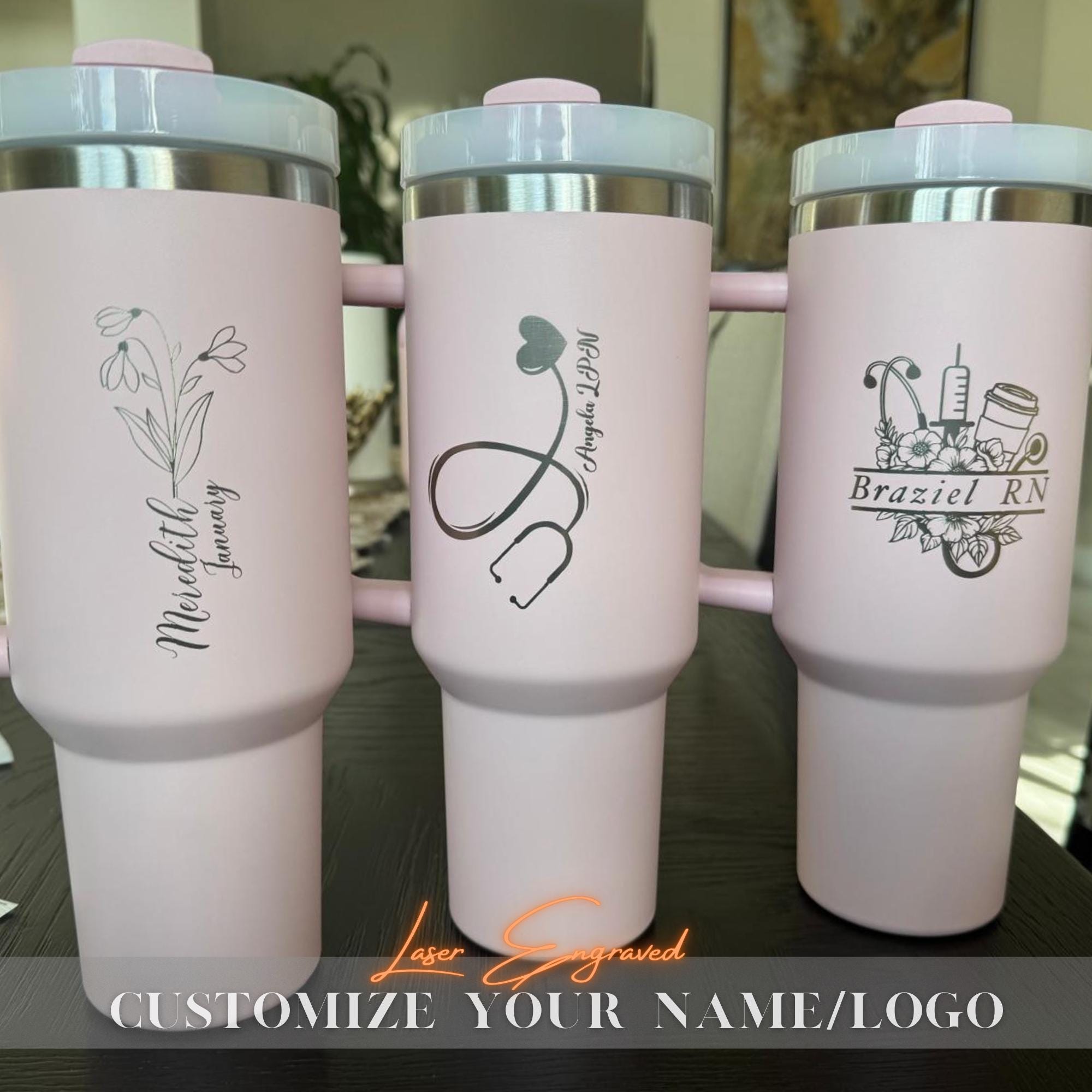 Corporate Gift, Custom Logo Tumbler, Insulated Tumblers, Closing Gift, Promotional Items, Custom Stanley Tumbler, Laser Engraved, Travel Mug