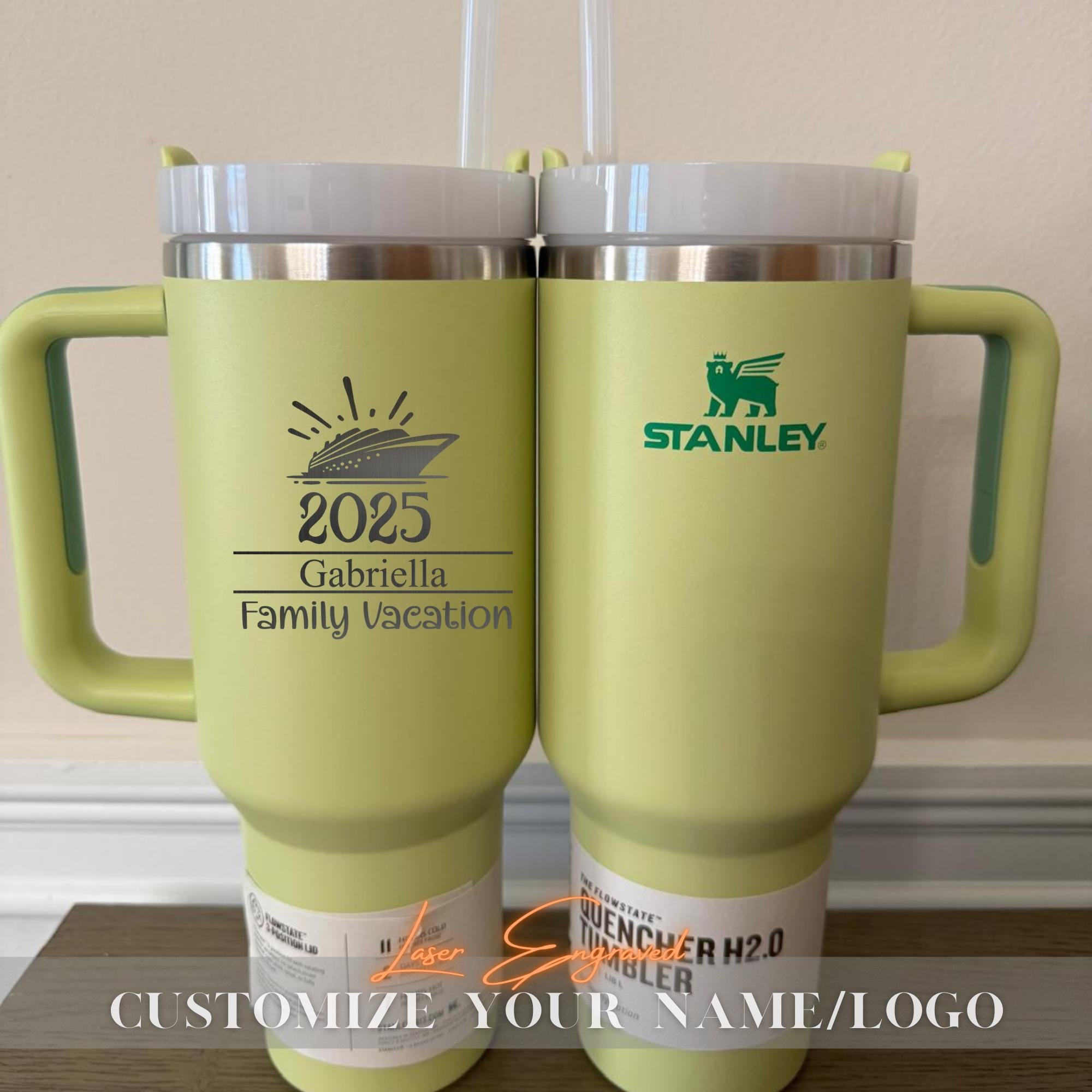 Cruise Family ship party gifts, Personalized Stanley 40oz Tumbler, Custom Travel Mug, Laser Engraved Tumbler, Stainless Steel water cup Gift
