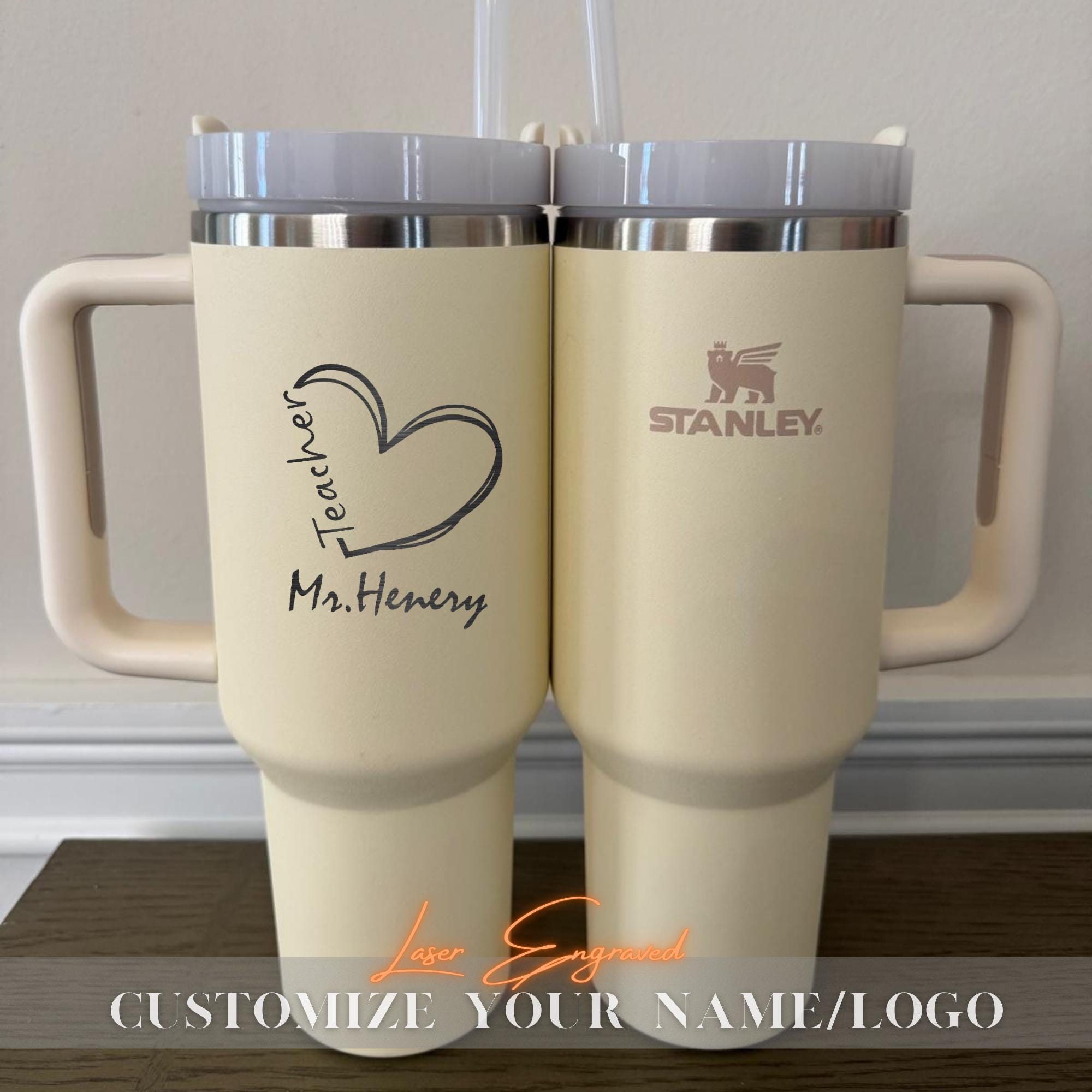 Teacher Gift - Personalized Stanley Tumbler Gift for Teacher - Custom Teacher Name Gift - Teacher Appreciation Gift - End of Year Teacher