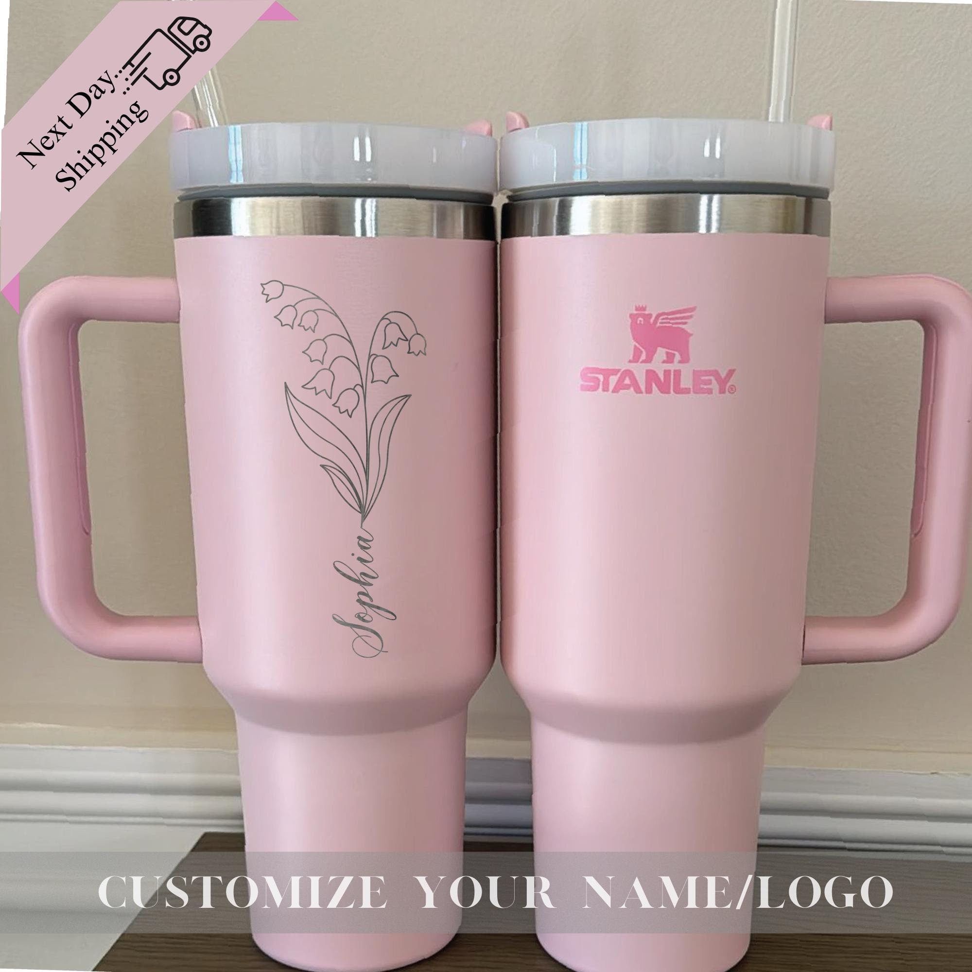 BIRTH FLOWER TUMBLER, Name Tumbler, Floral Tumbler Cup, Personalized Birth Flowers Tumbler with Name, Stainless Steel Tumbler, Gift for Her