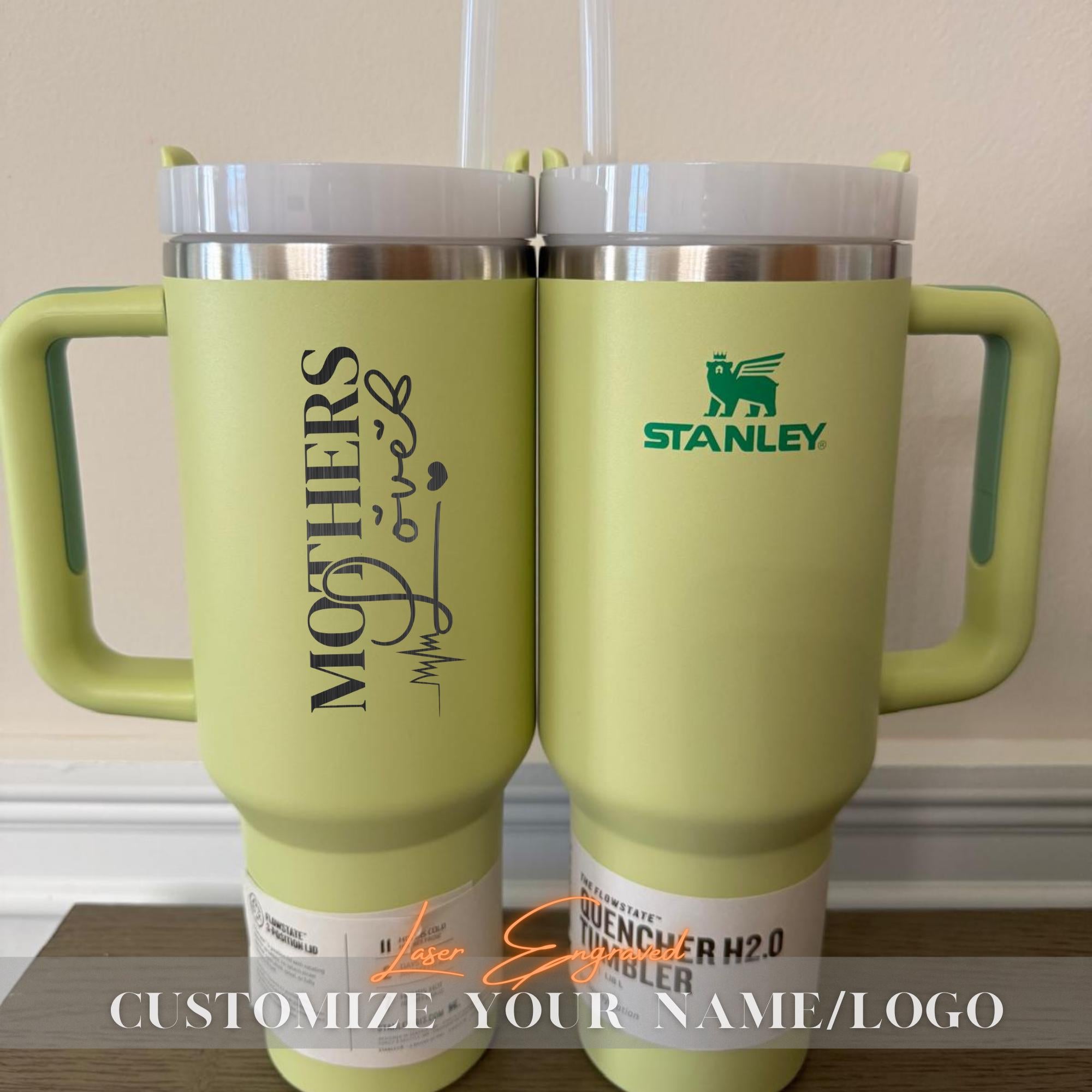 Stanley Quencher 40oz Tumbler - Engraved Insulated Mug - Custom Reusable Drinkware - Best Mom Gift - 2025 Mothers Day gift