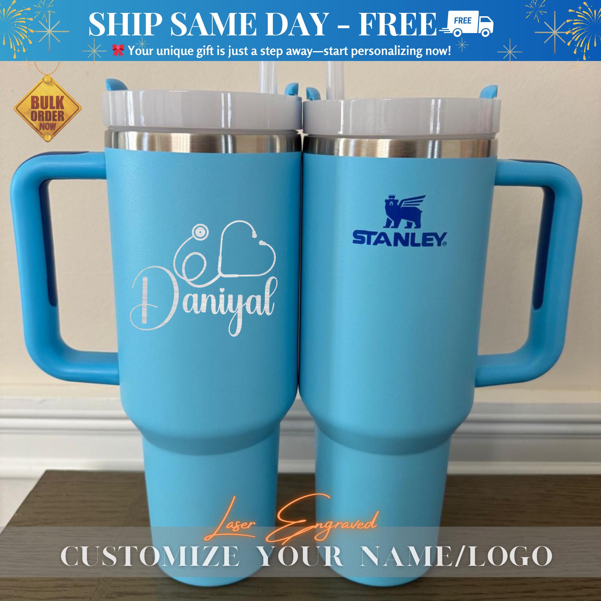 Custom Stanley 40oz Tumbler for Nurses - Personalized Engraved Stainless Steel Cup - Unique Gift for RN, Healthcare Worker, Medical Staff