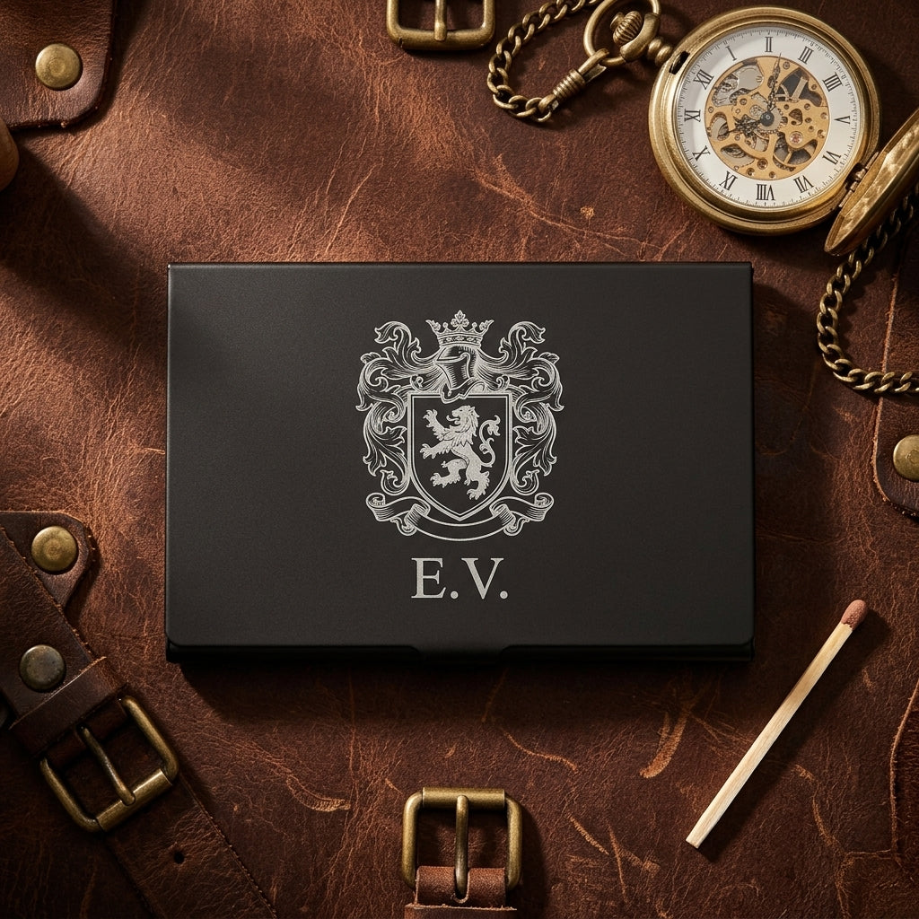 Personalized Cigarette Case Stainless Steel Extra Slim Gift for Smokers Custom Engraved