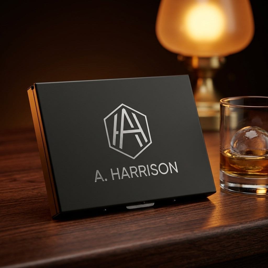 Personalized Cigarette Case Stainless Steel Extra Slim Gift for Smokers Custom Engraved