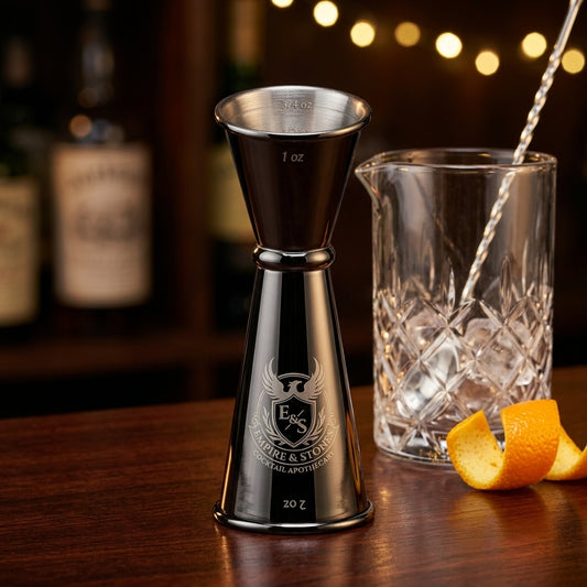 Personalized Cocktail Jigger Double Bartending Tool Stainless Steel Groomsmen Gift Custom Engraved
