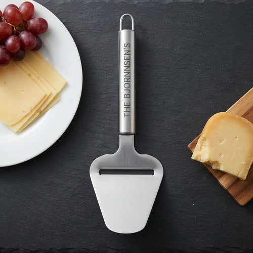 Personalized Cheese Slicer Stainless Steel Handheld Cutter Housewarming Gift Custom Engraved