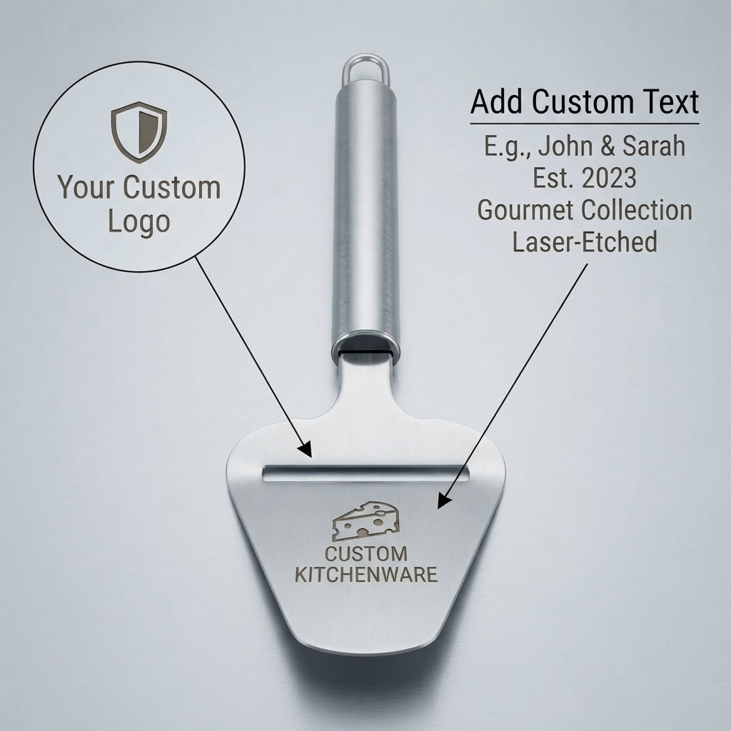 Personalized Cheese Slicer Stainless Steel Handheld Cutter Housewarming Gift Custom Engraved